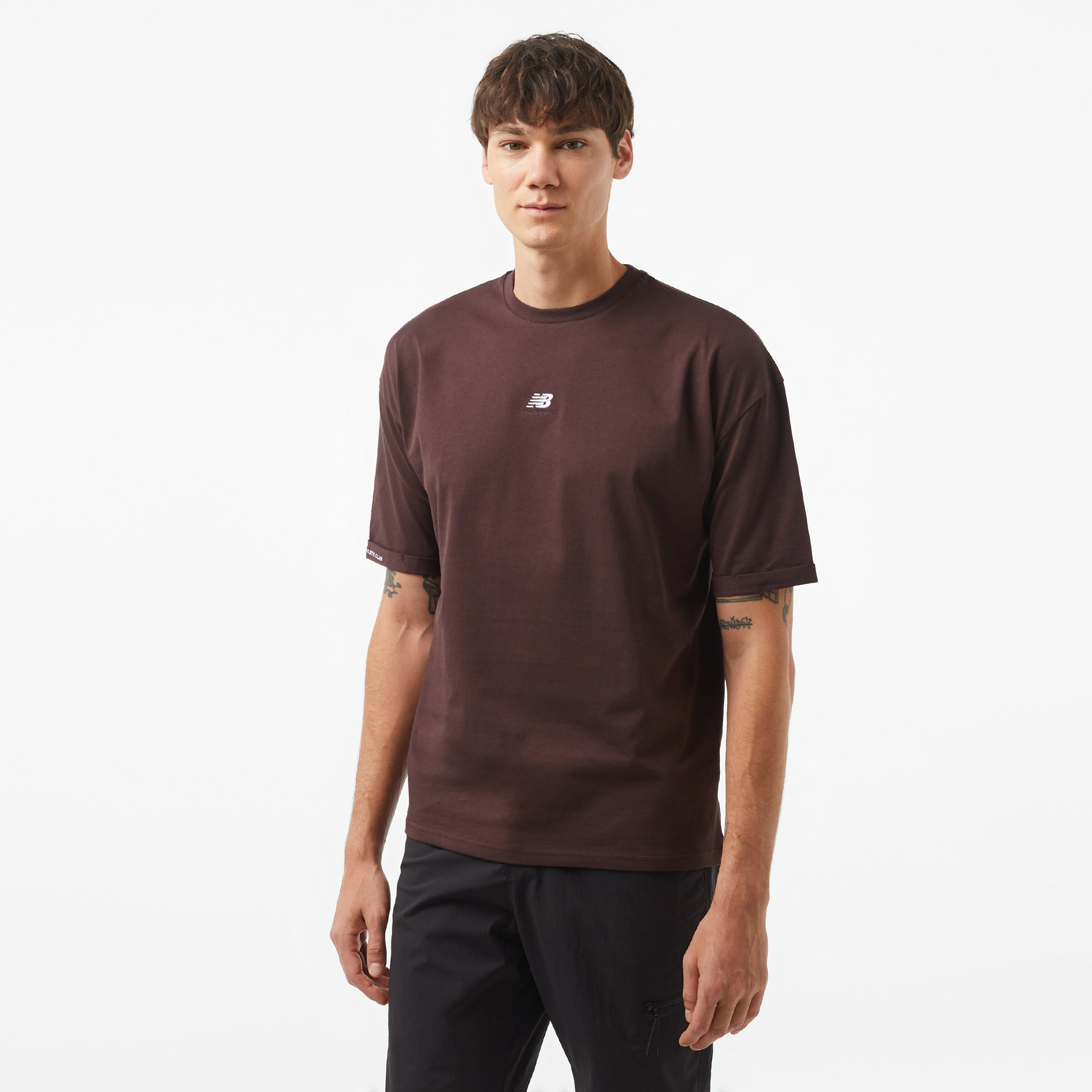 New Balance UNT3417 Lifestyle Unisex Gri T-Shirt
