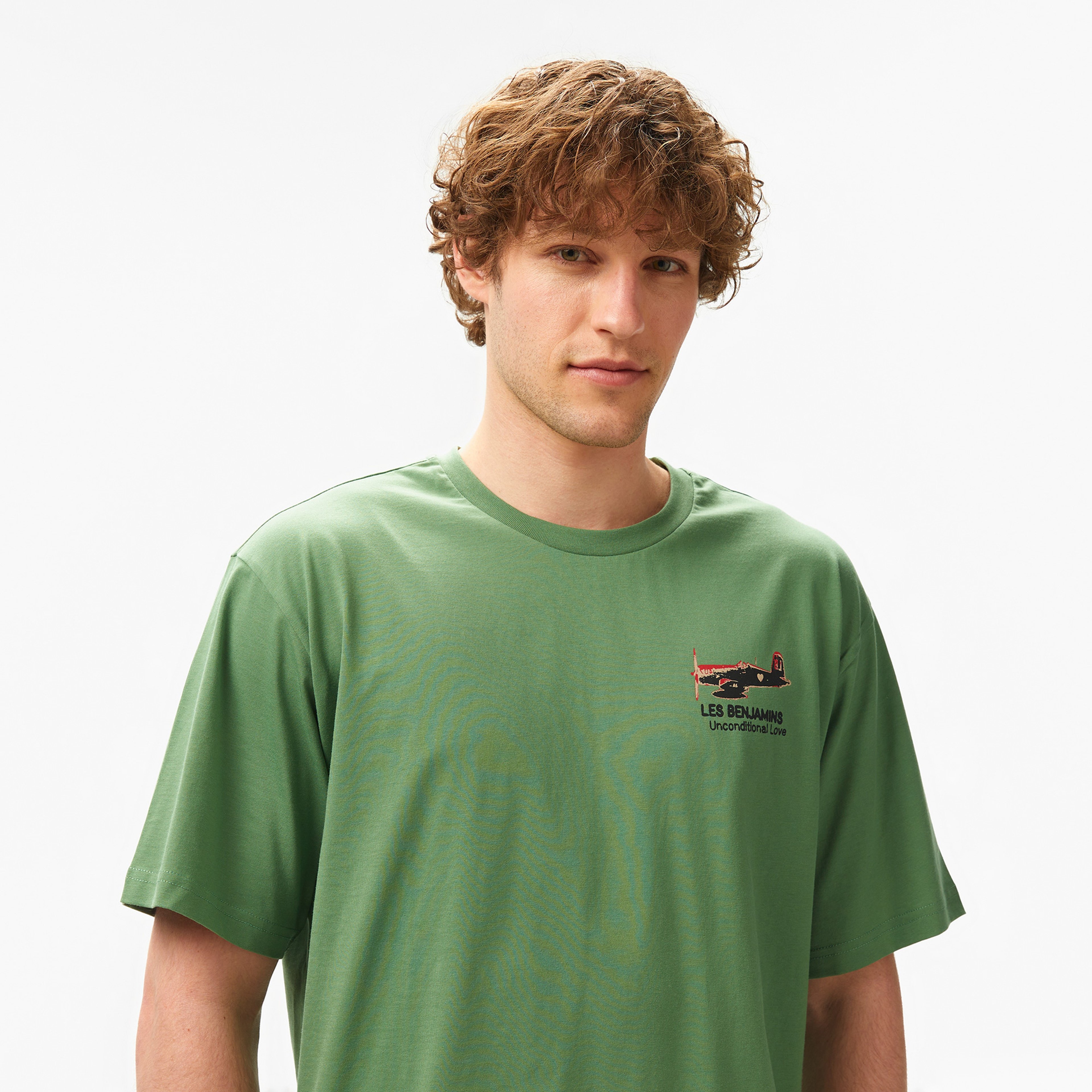 Les Benjamins Relaxed Fit 002 Erkek Yeşil T-Shirt