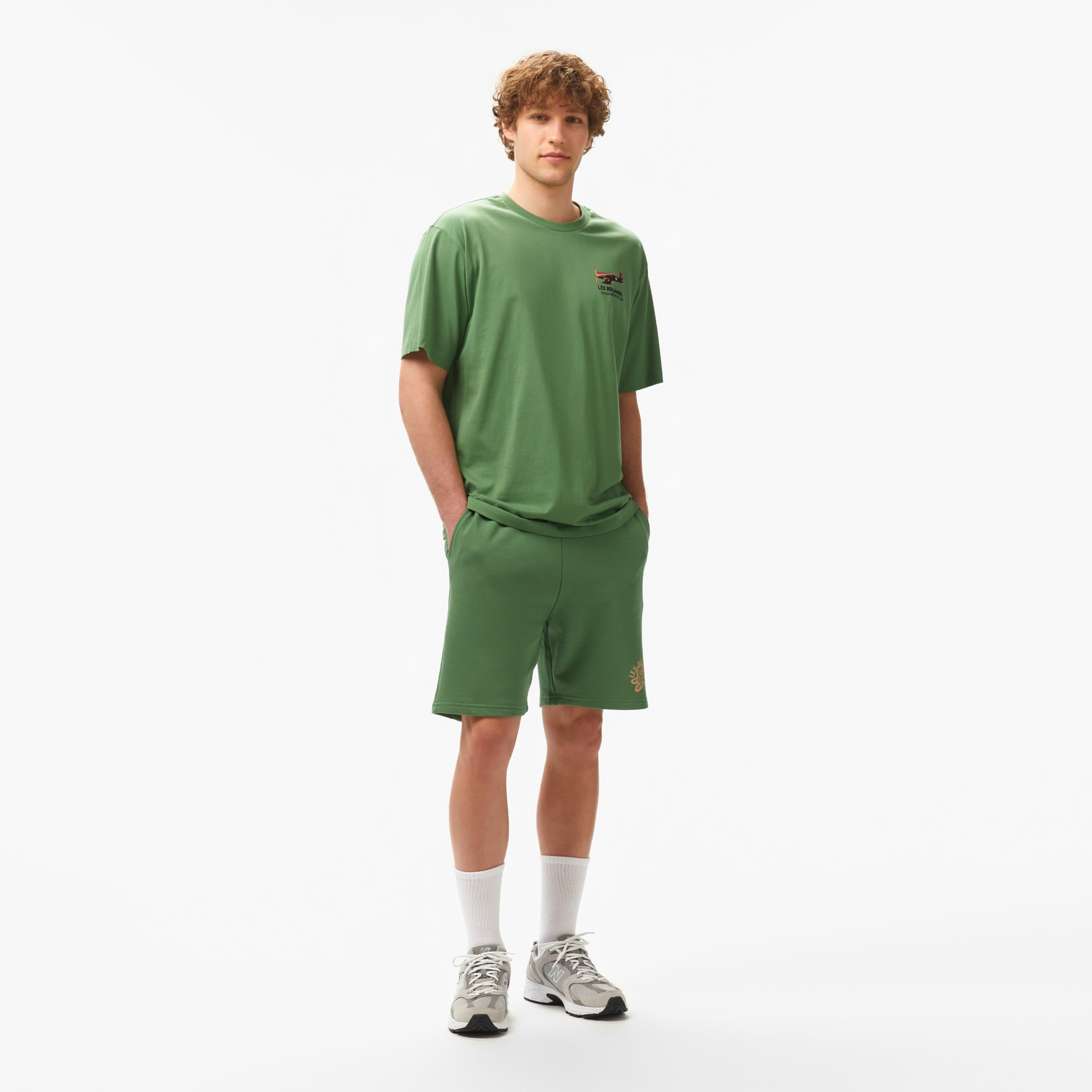 Les Benjamins Relaxed Fit 002 Erkek Yeşil T-Shirt