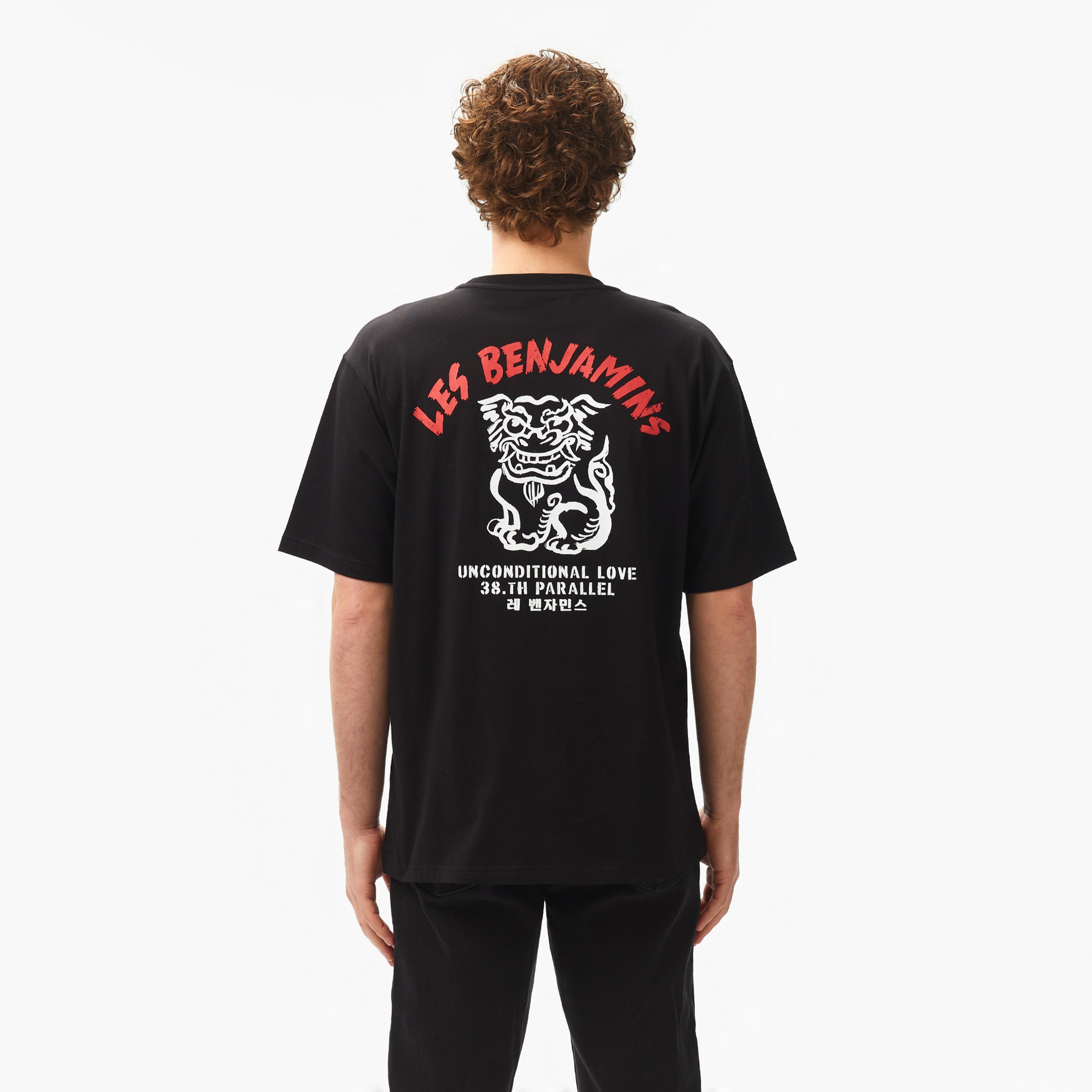Les Benjamins Relaxed Fit 032 Erkek Siyah T-Shirt
