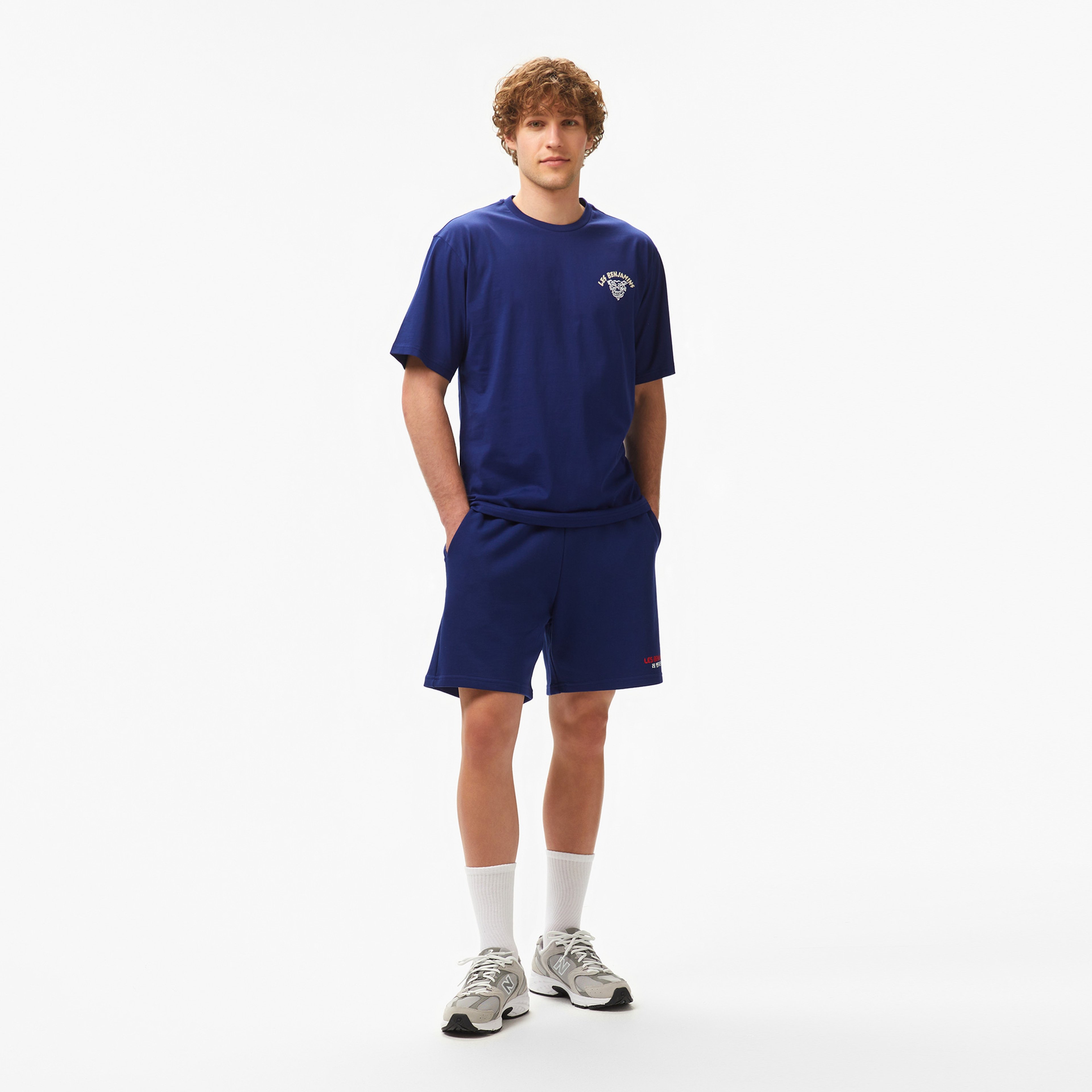 Les Benjamins Relaxed Fit 034 Erkek Lacivert T-Shirt