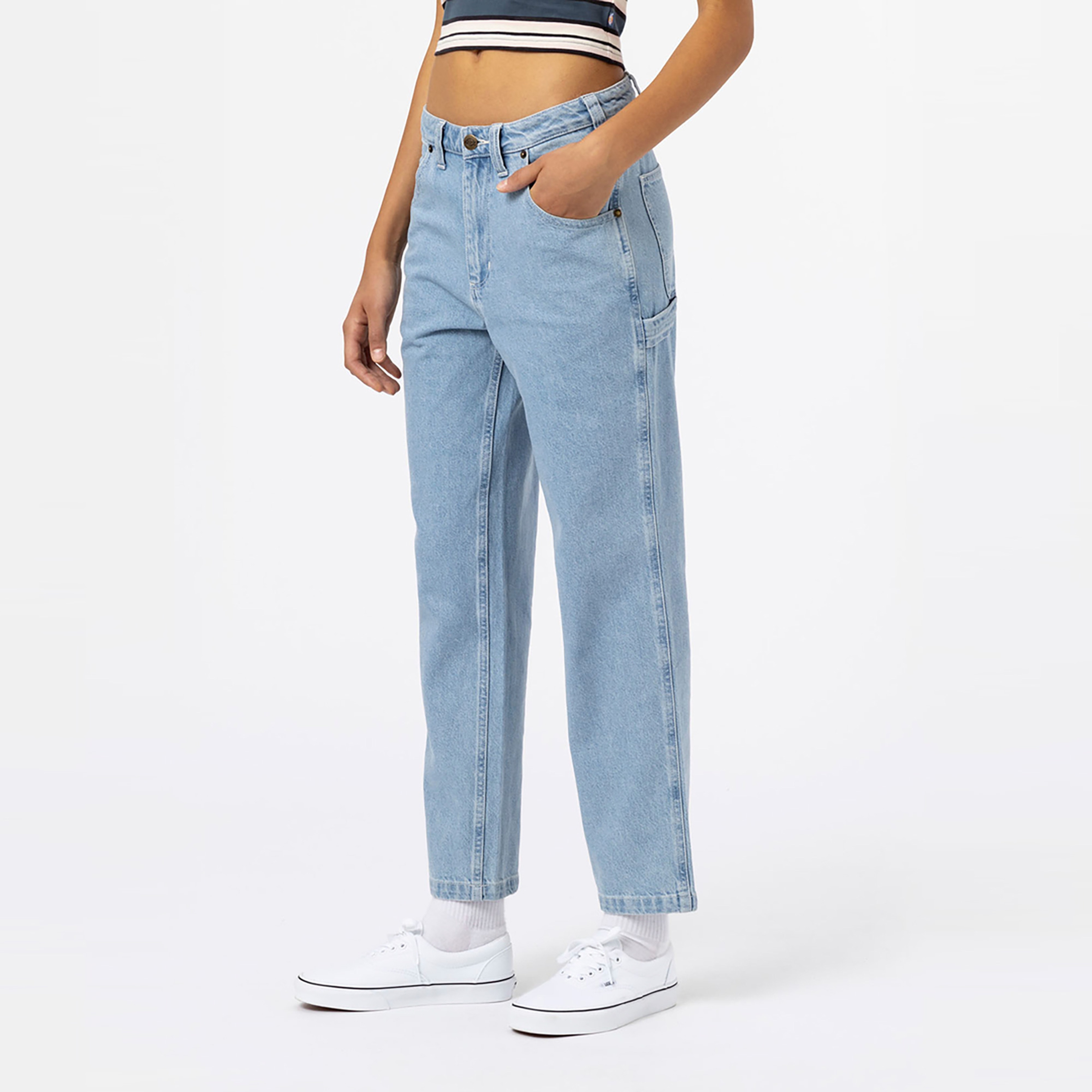 Dickies Ellendale Denim Kadın Mavi Pantolon