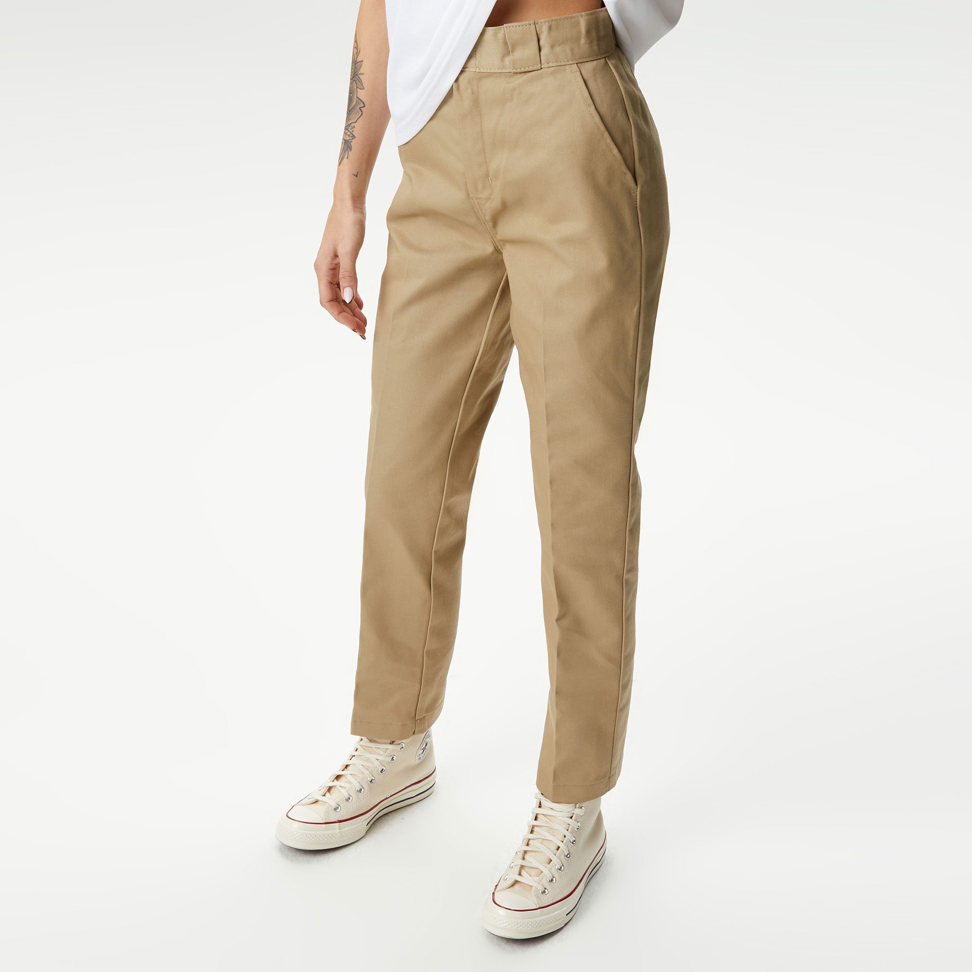 Dickies Phonenix Cropped Kadın Haki Pantolon