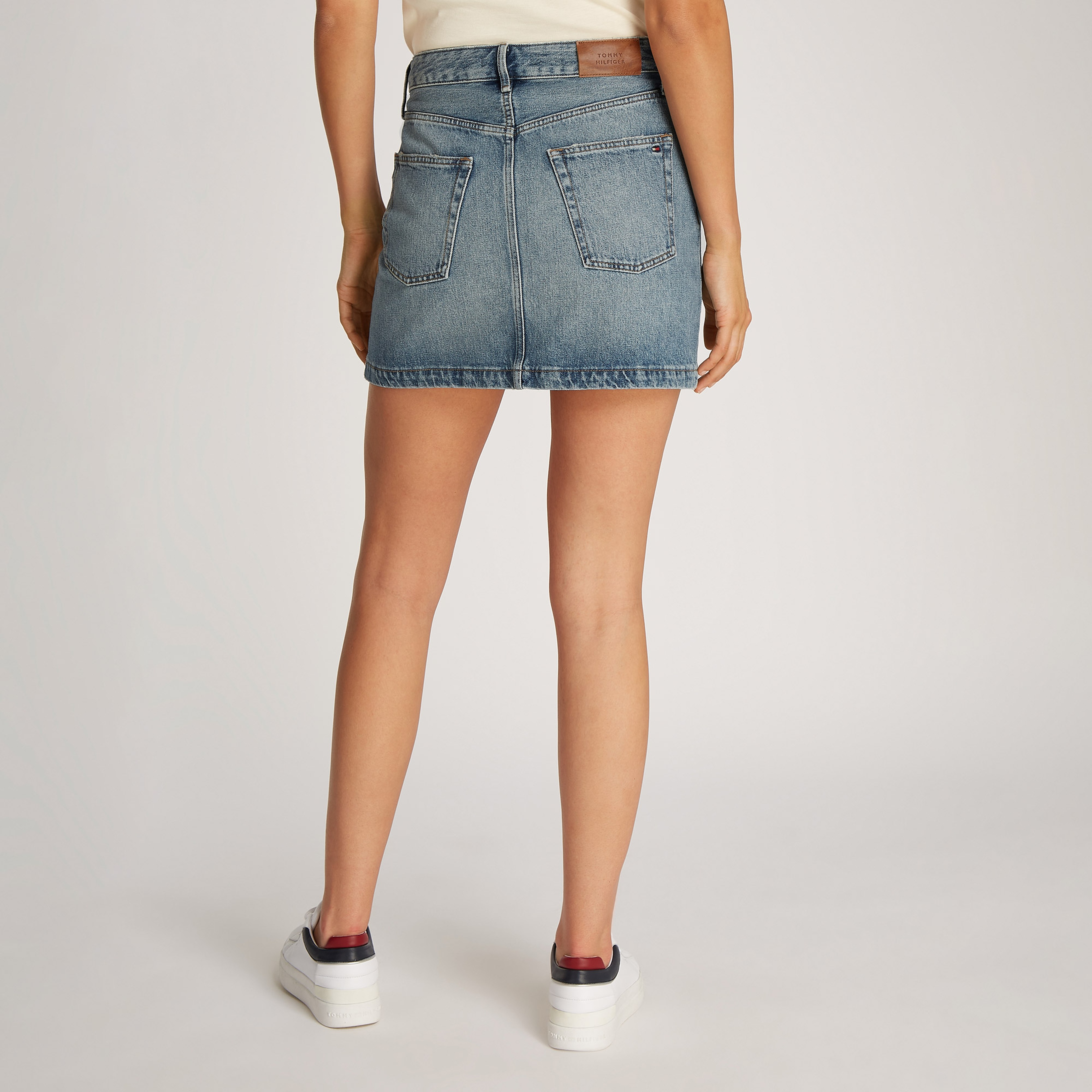 Tommy Hilfiger Dnm Mini Hw Sam Kadın Lacivert Etek