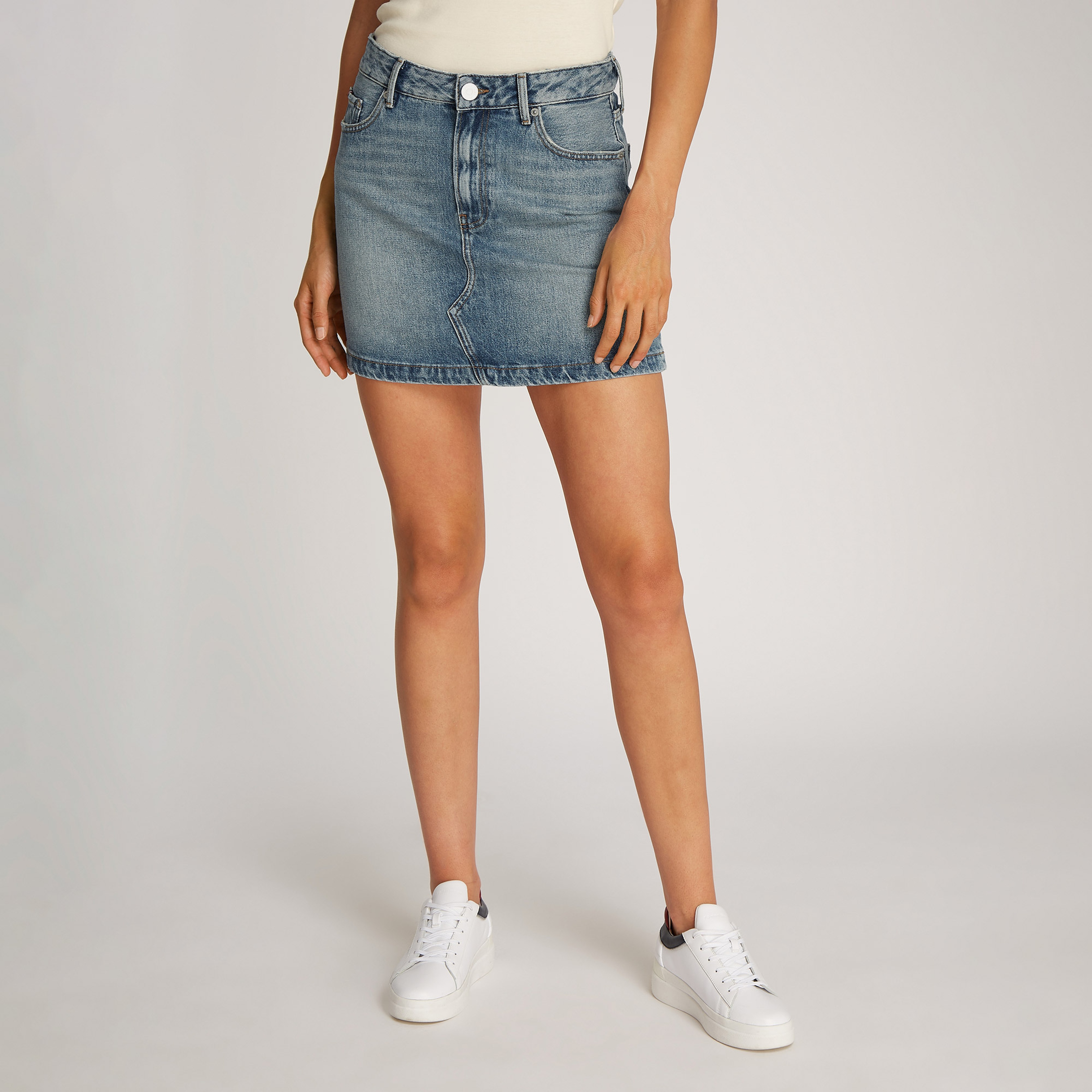 Tommy Hilfiger Dnm Mini Hw Sam Kadın Lacivert Etek