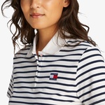 Tommy Jeans Crp Badge Kadın Beyaz Polo