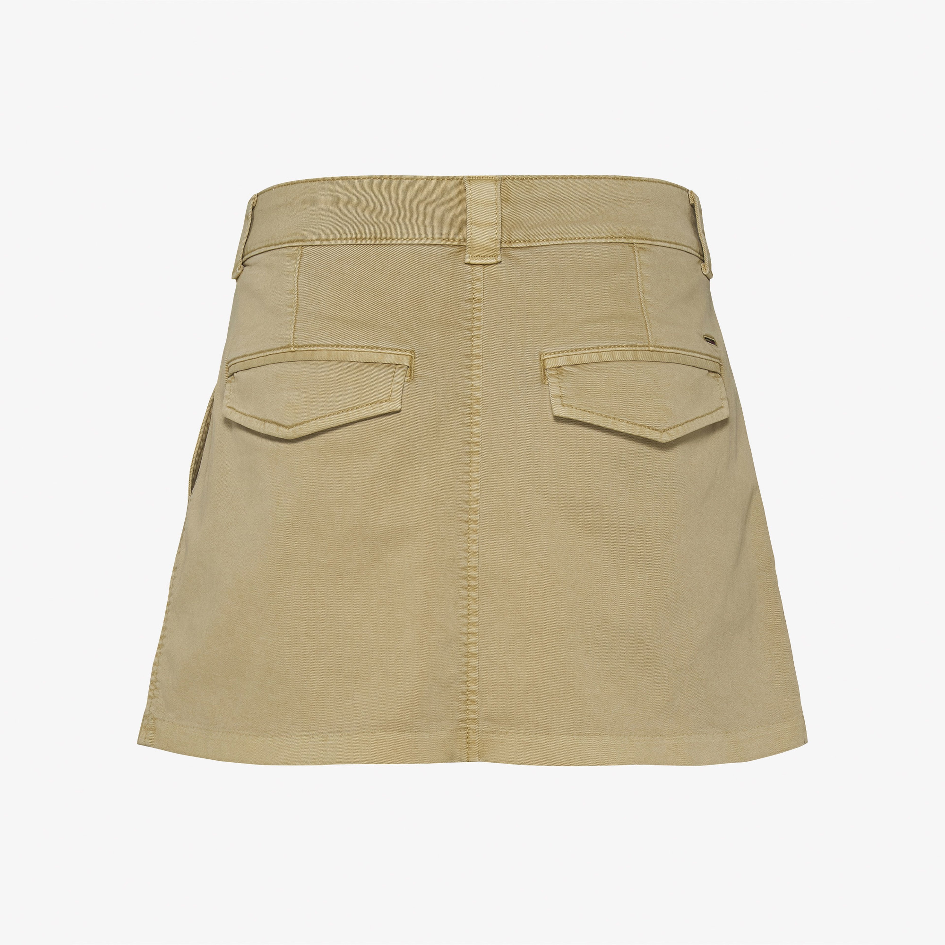 Tommy Jeans Mini Front Pleats Kadın Bej Etek