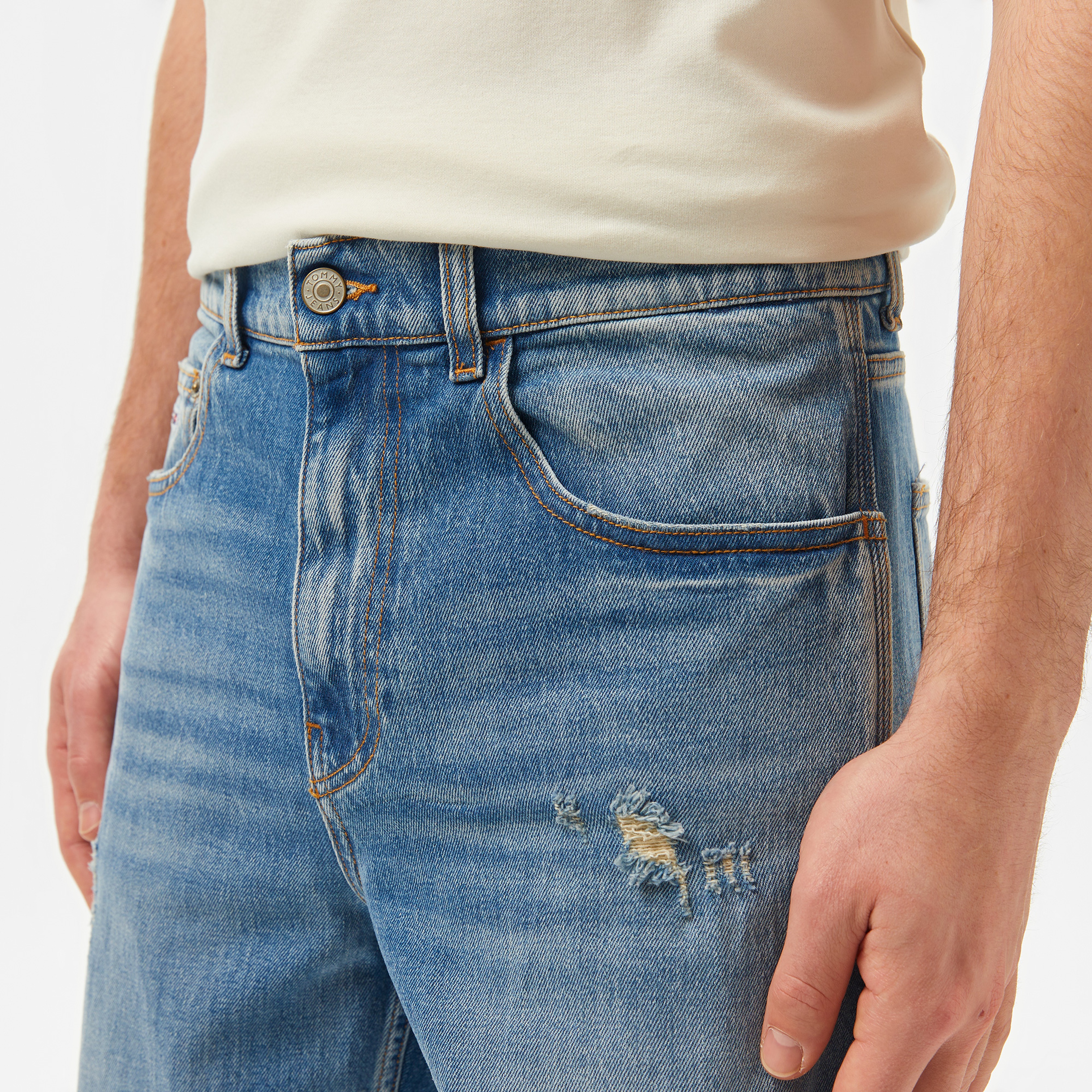 Tommy Jeans Jaimie Ai6137 Erkek Mavi Jean