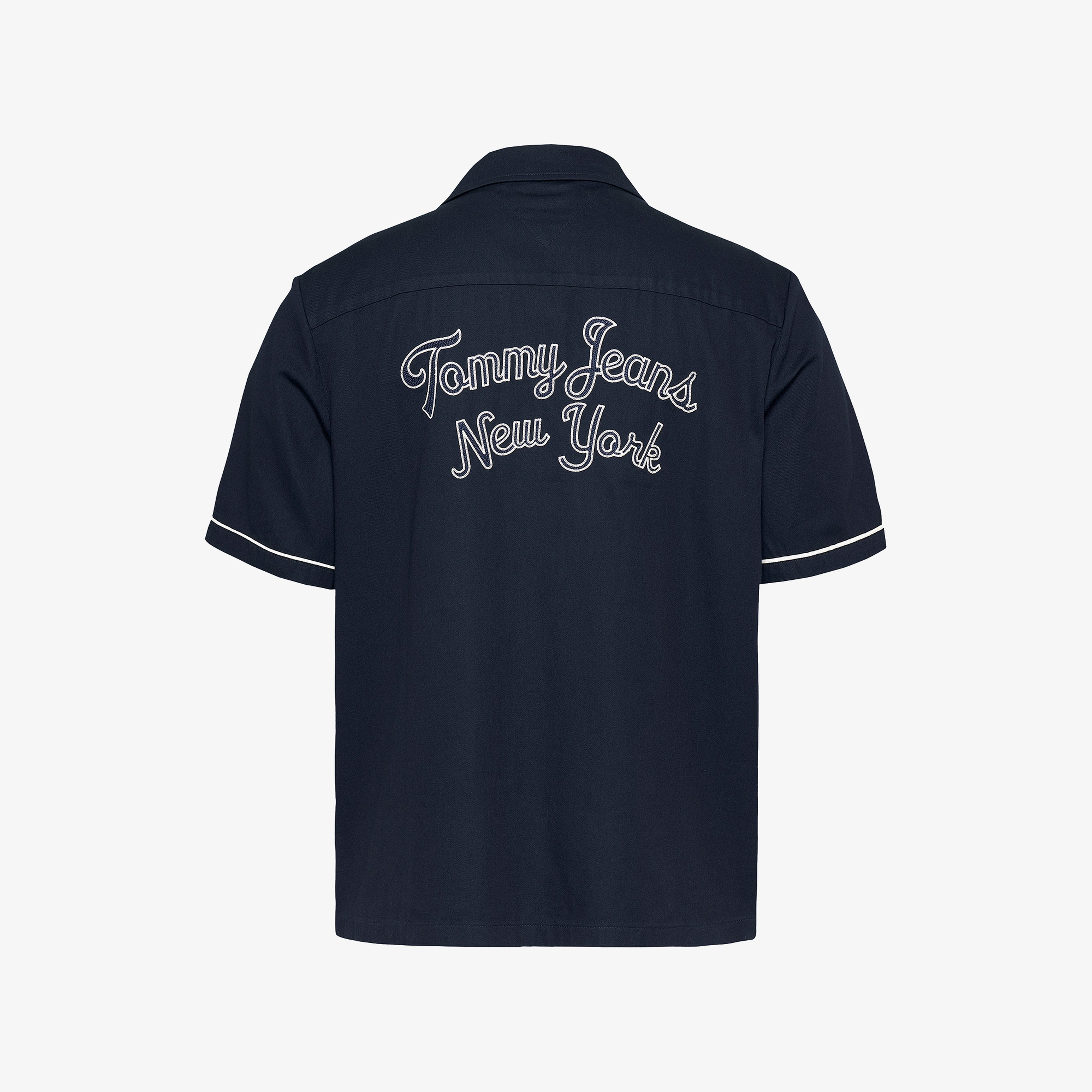 Tommy Jeans Tjc Camp Collar Erkek Lacivert Gömlek