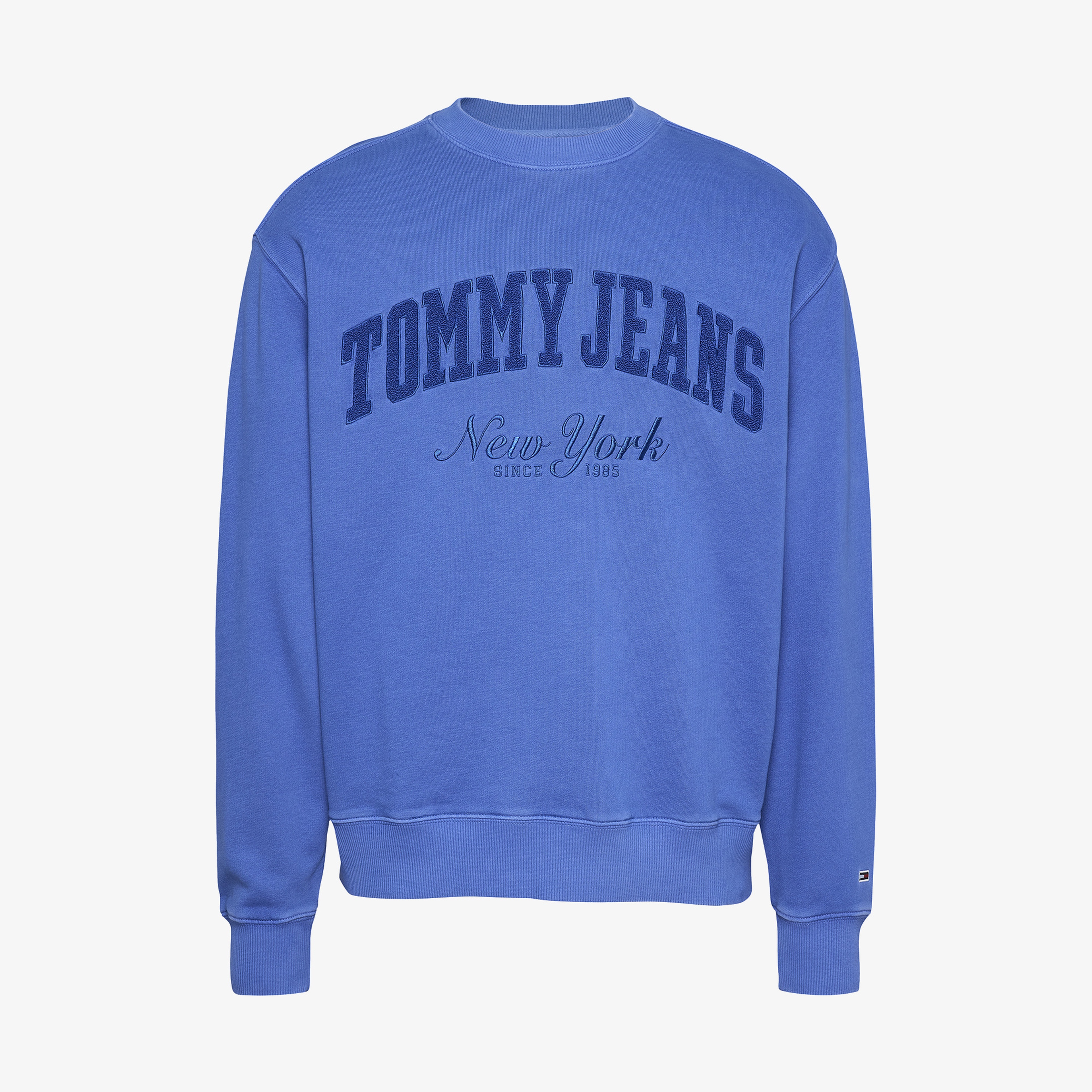 Tommy Jeans Rlx Vintage Varsity Crew Erkek Mavi Sweatshirt
