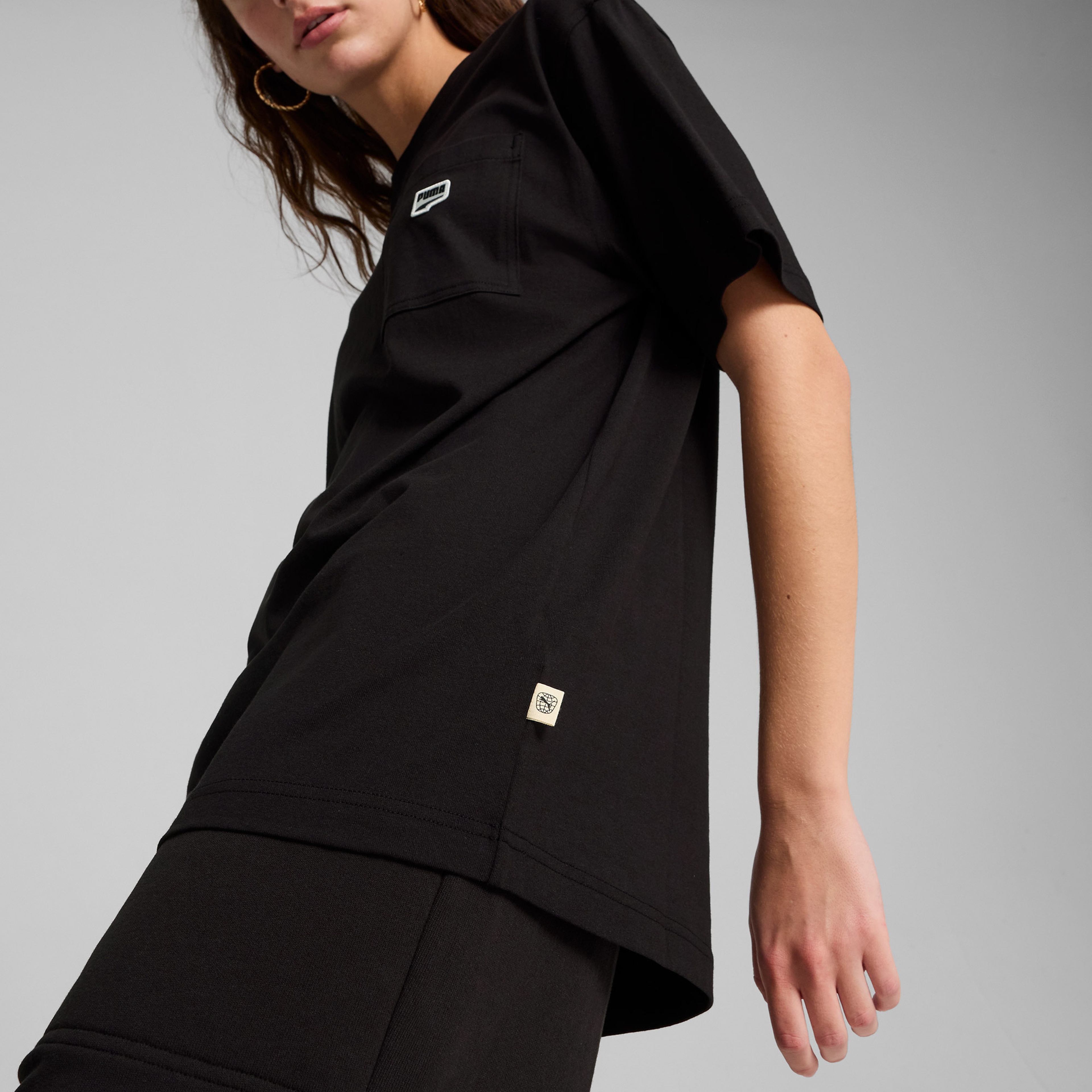 Puma Downtown Relaxed Erkek Siyah T-Shirt