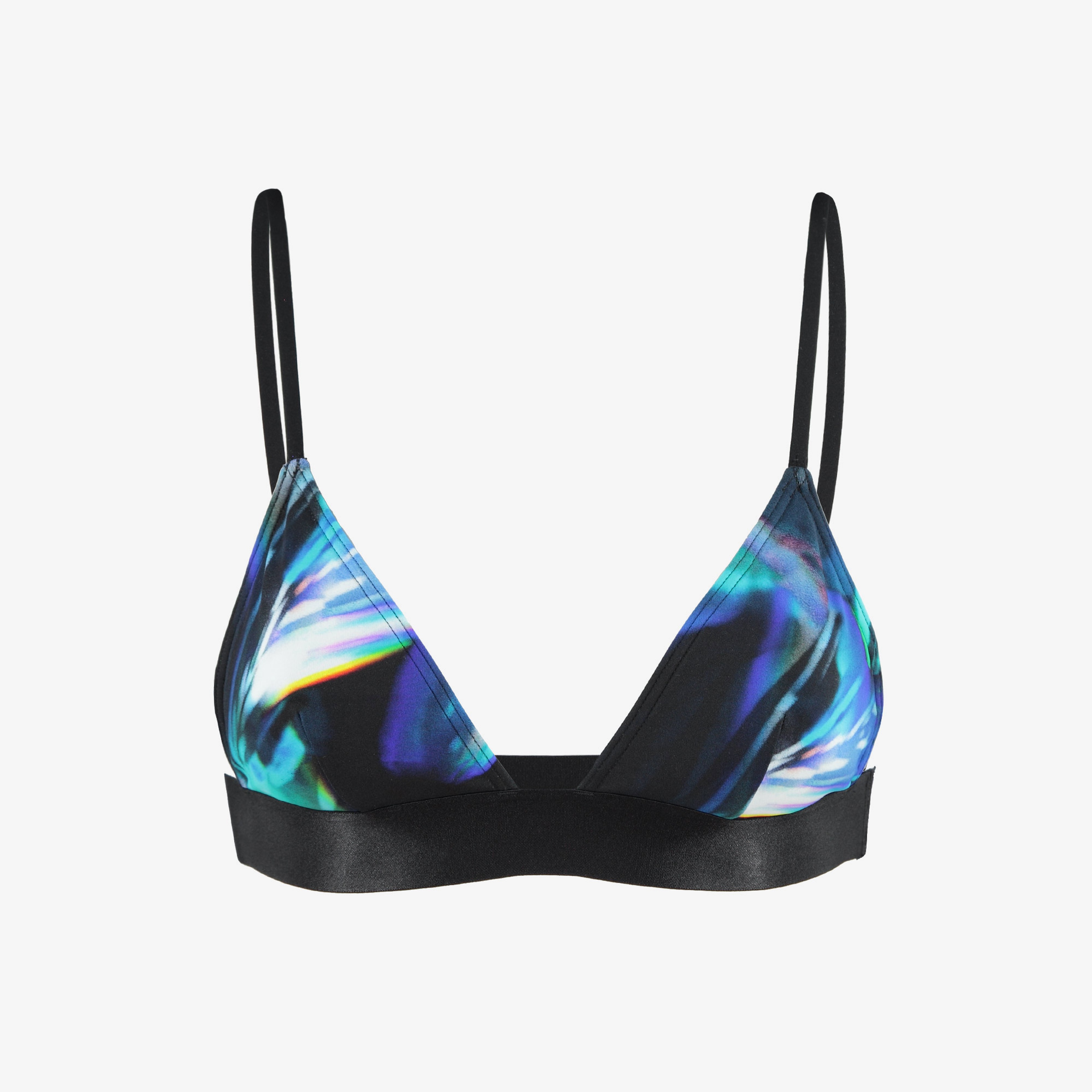 Calvin Klein Refined Waistband Kadın Mavi Bikini Üstü