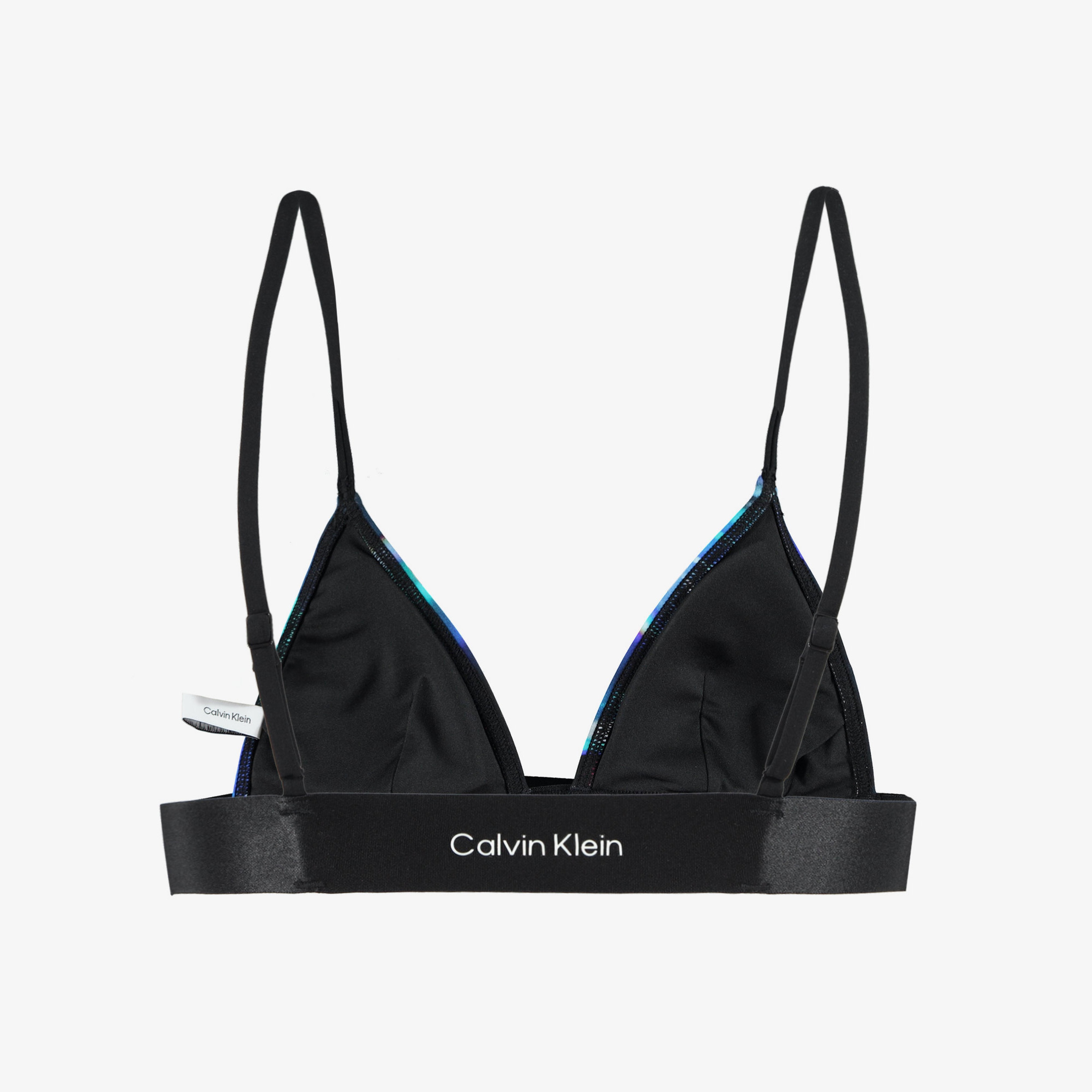 Calvin Klein Refined Waistband Kadın Mavi Bikini Üstü