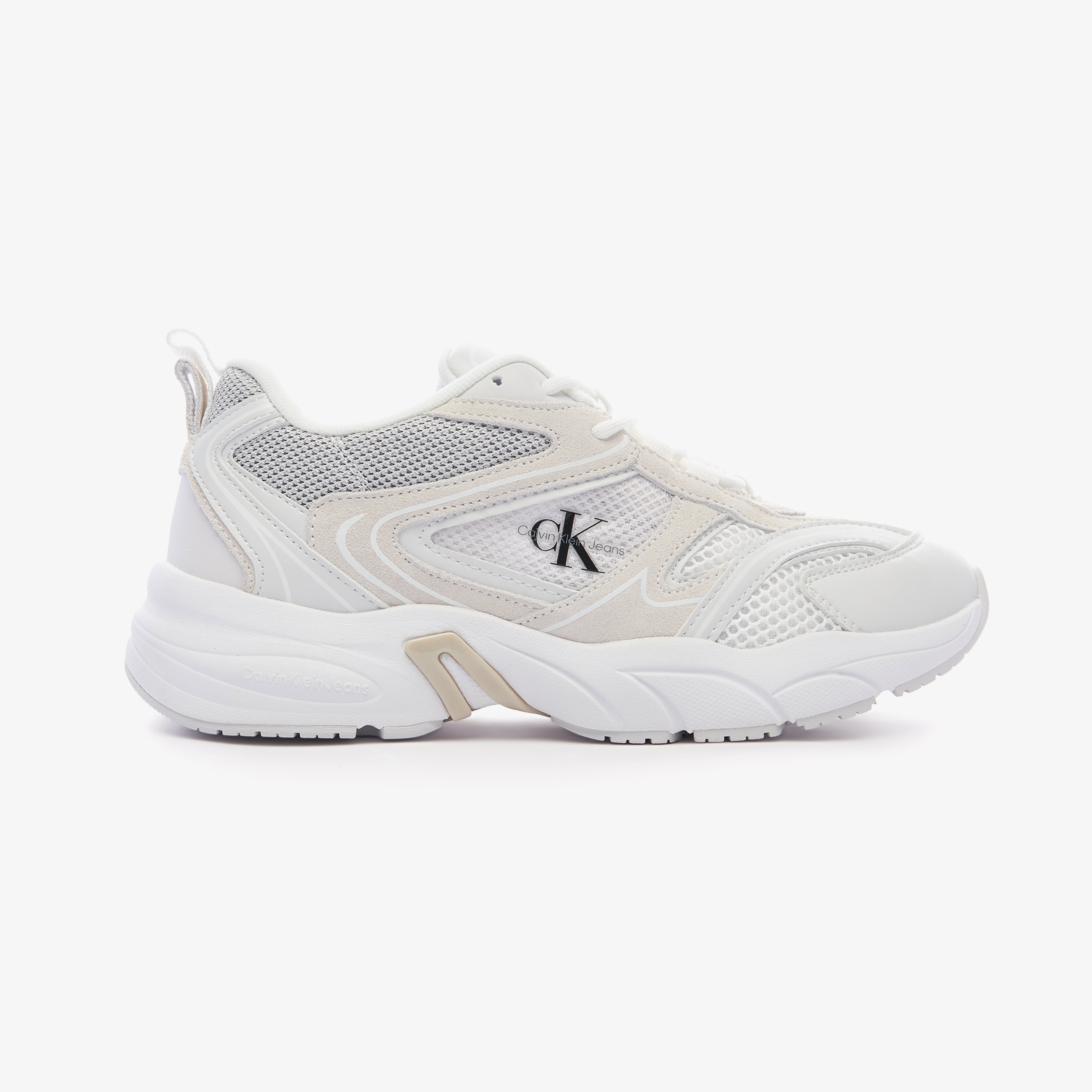 Calvin Klein Jeans Retro Tennis Su-Mesh Kadın Beyaz Sneaker