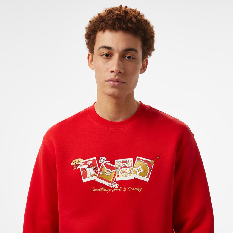 Anta CNY Good Luck Erkek Kırmızı Sweatshirt