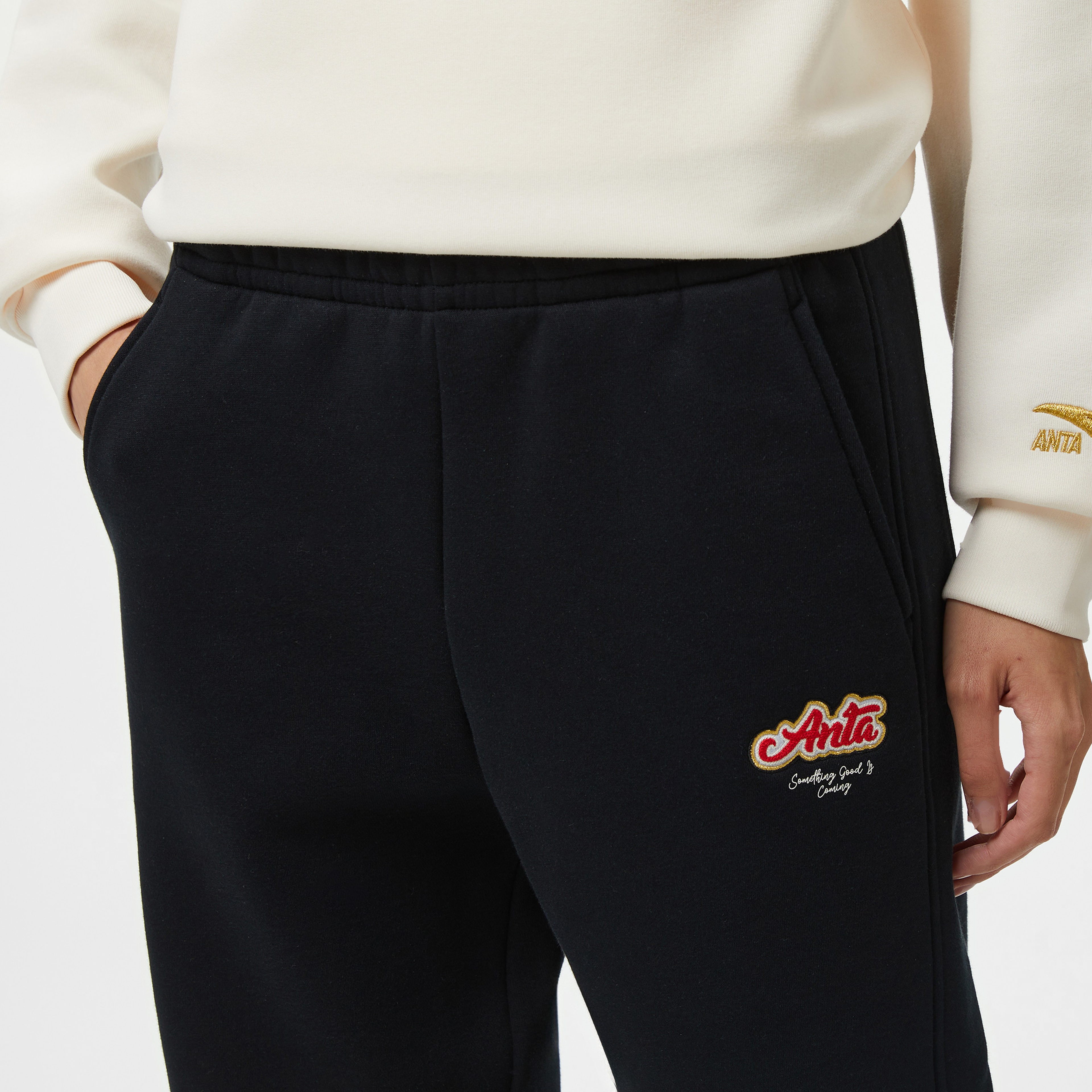 Anta CNY Good Luck Kadın Siyah Eşofman Altı
