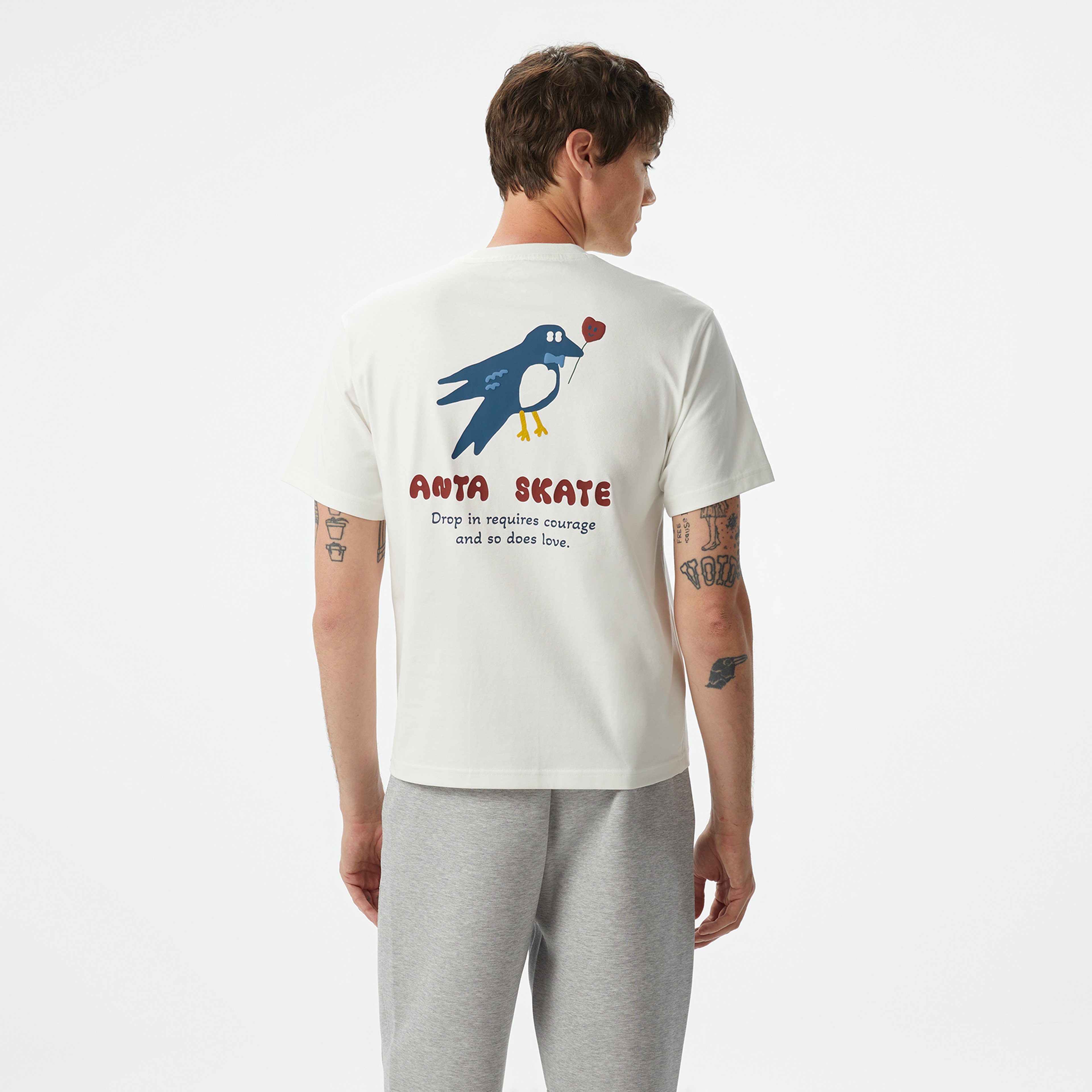 Anta Skate Culture Unisex Beyaz T-Shirt