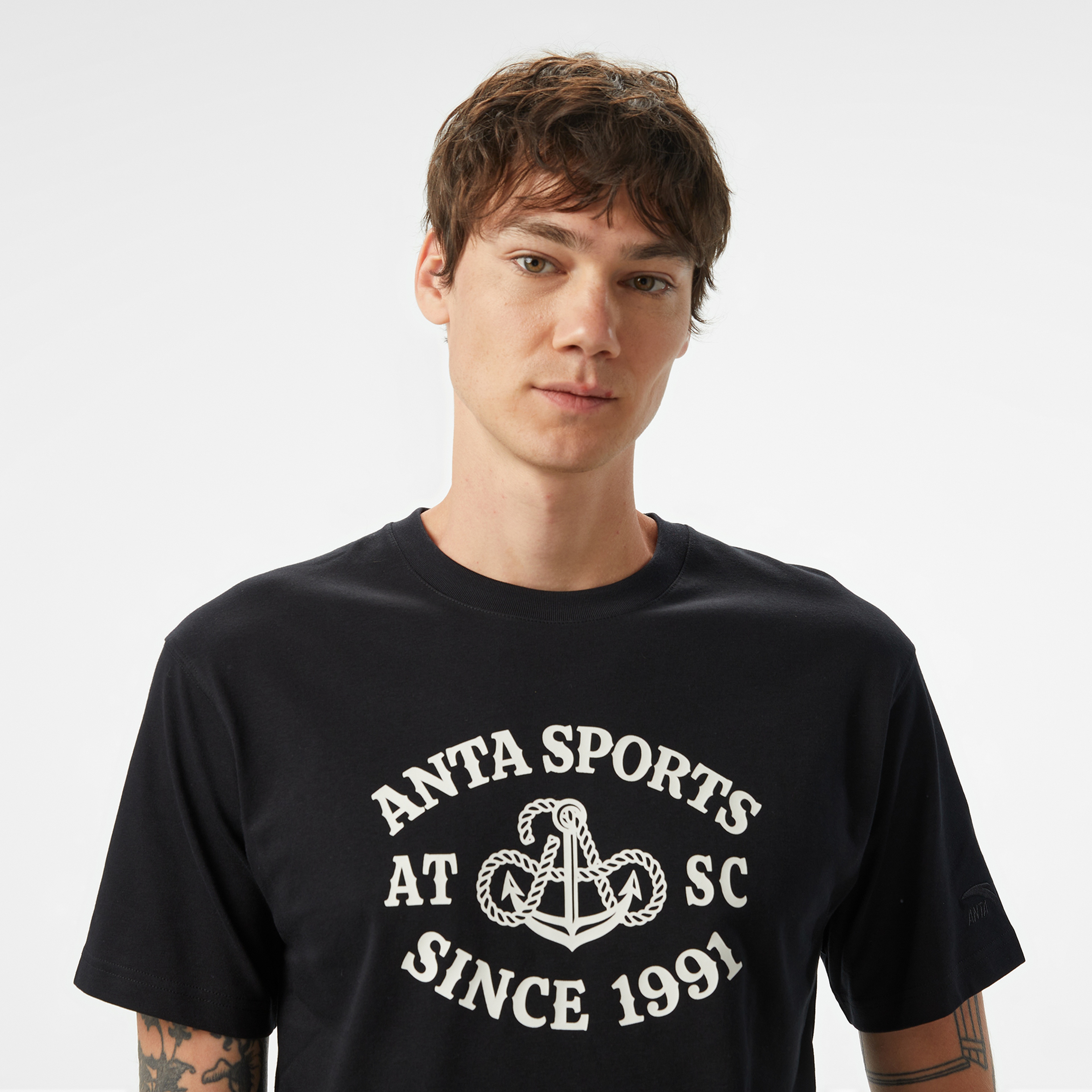 Anta Sports Club Erkek Siyah T-Shirt