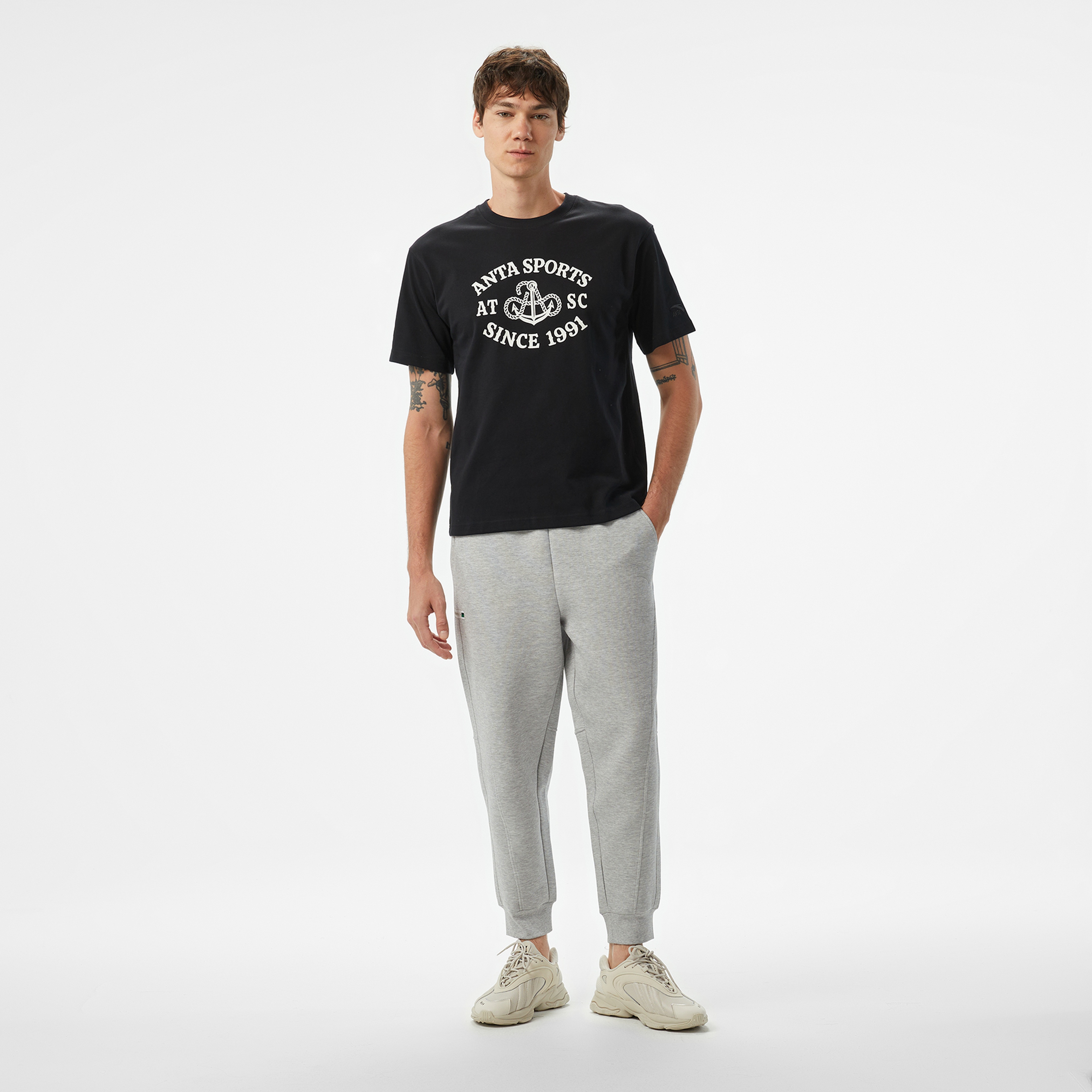 Anta Sports Club Erkek Siyah T-Shirt