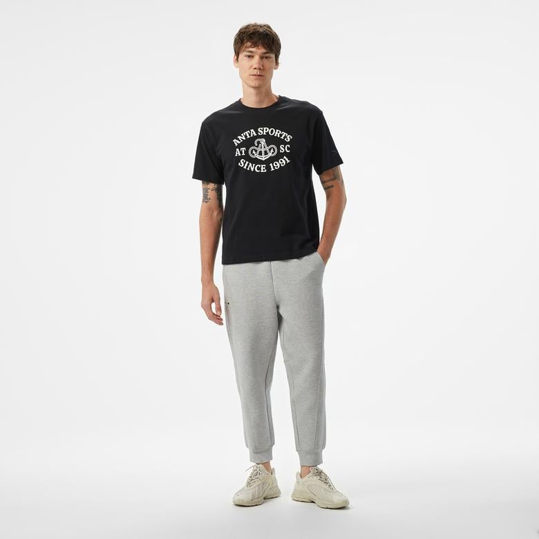Anta Sports Club Erkek Siyah T-Shirt