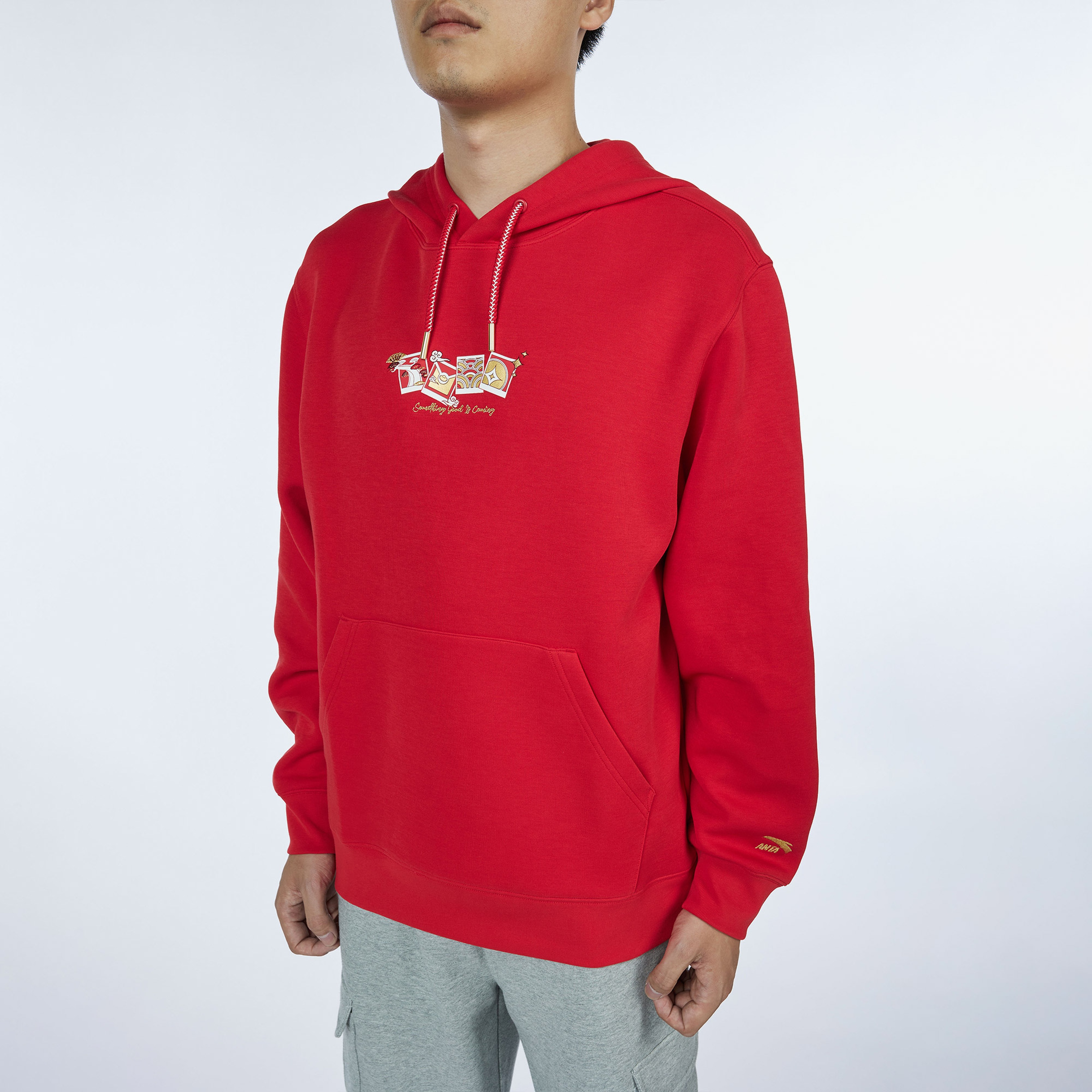 Anta CNY Good Luck Erkek Kırmızı Hoodie