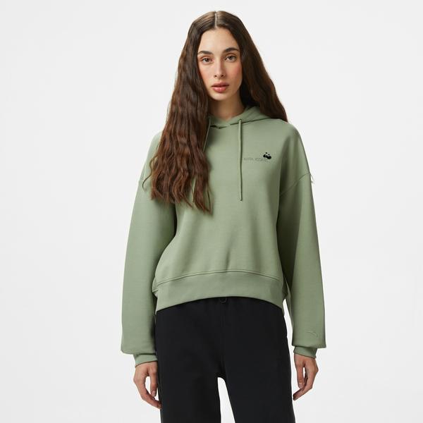 Anta Iconic Kadın Yeşil Sweatshirt
