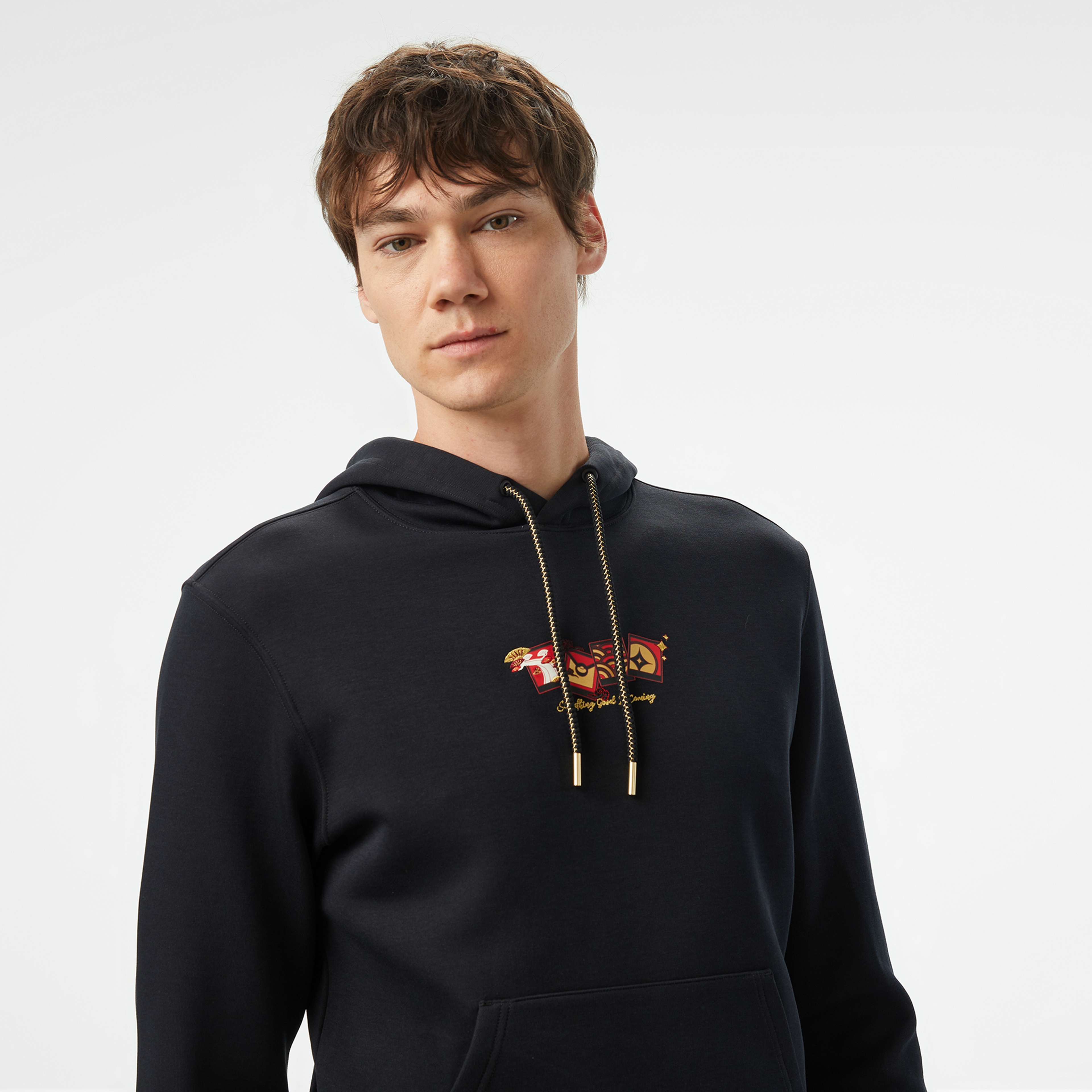 Anta CNY Good Luck Erkek Siyah Hoodie