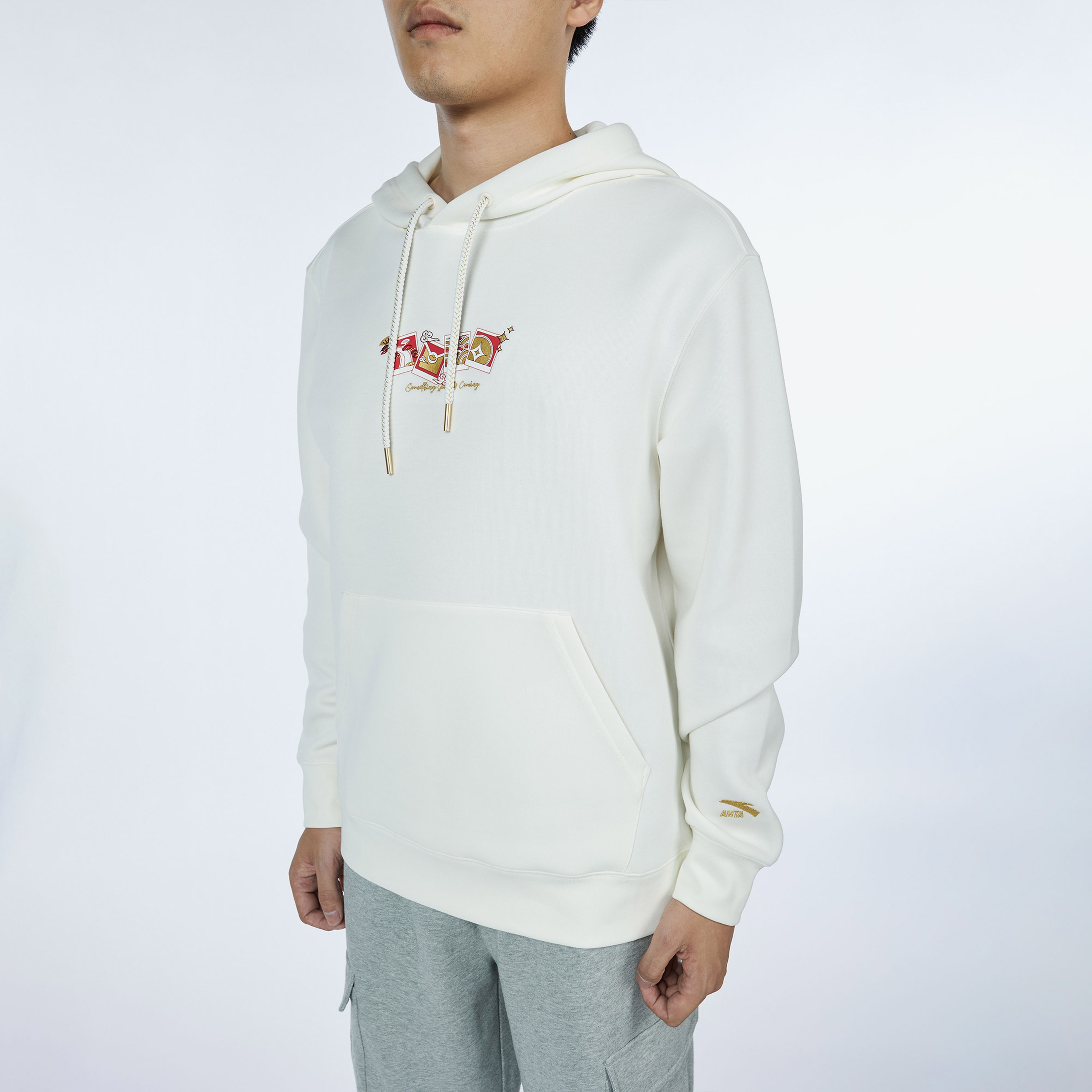 Anta CNY Good Luck Erkek Gri Sweatshirt
