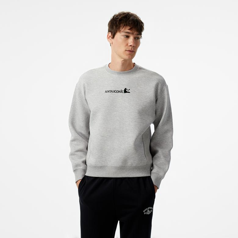 Anta CNY Good Luck Erkek Gri Sweatshirt