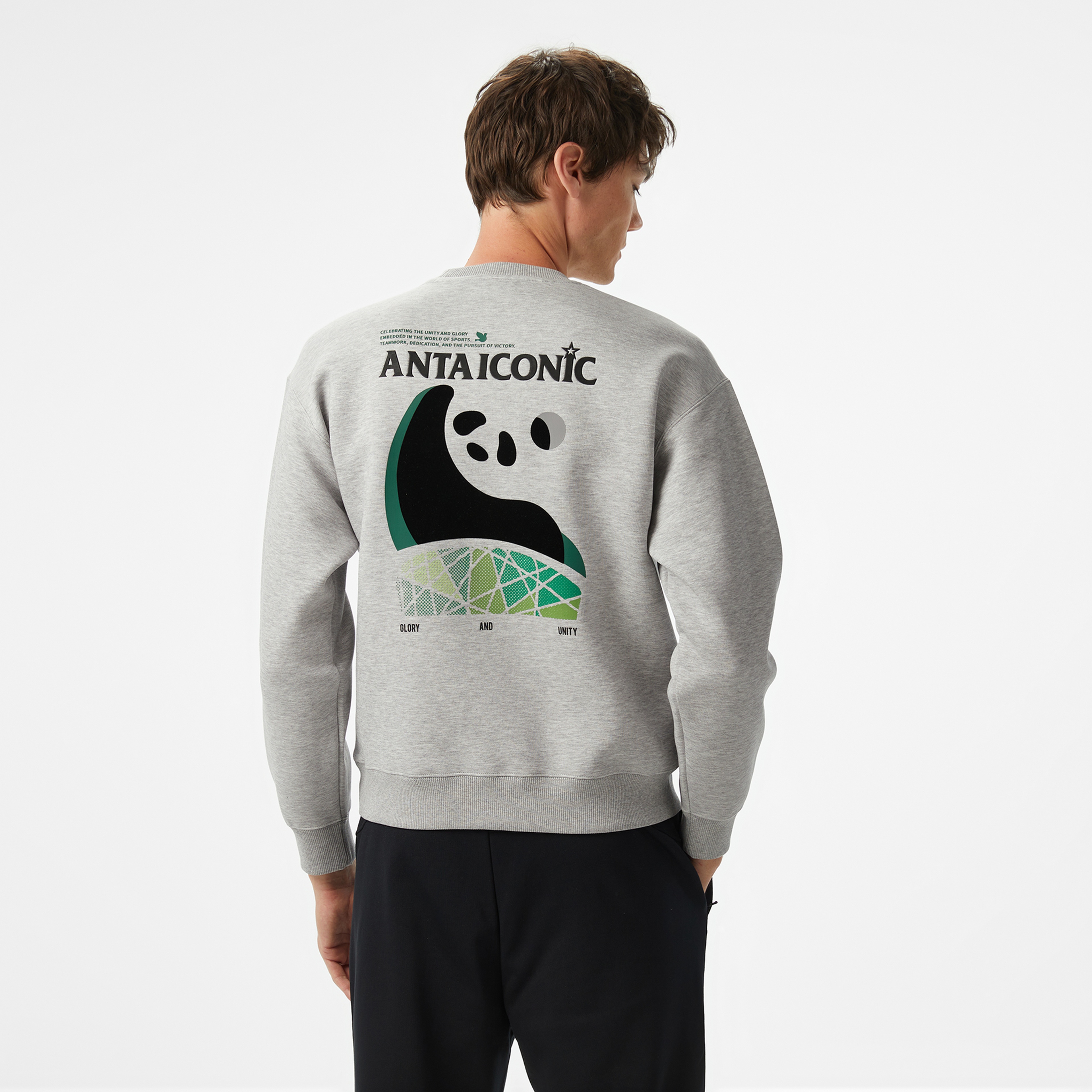 Anta CNY Good Luck Erkek Gri Sweatshirt