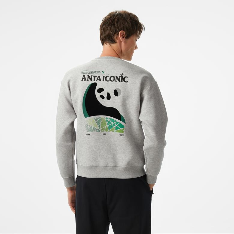 Anta CNY Good Luck Erkek Gri Sweatshirt