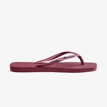 Havaianas Slim Square Metallic Logo Kadın Bordo Terlik