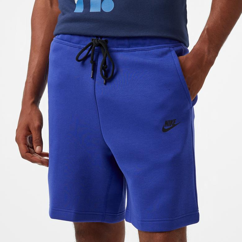 Nike Tech Fleece Erkek Mavi Şort