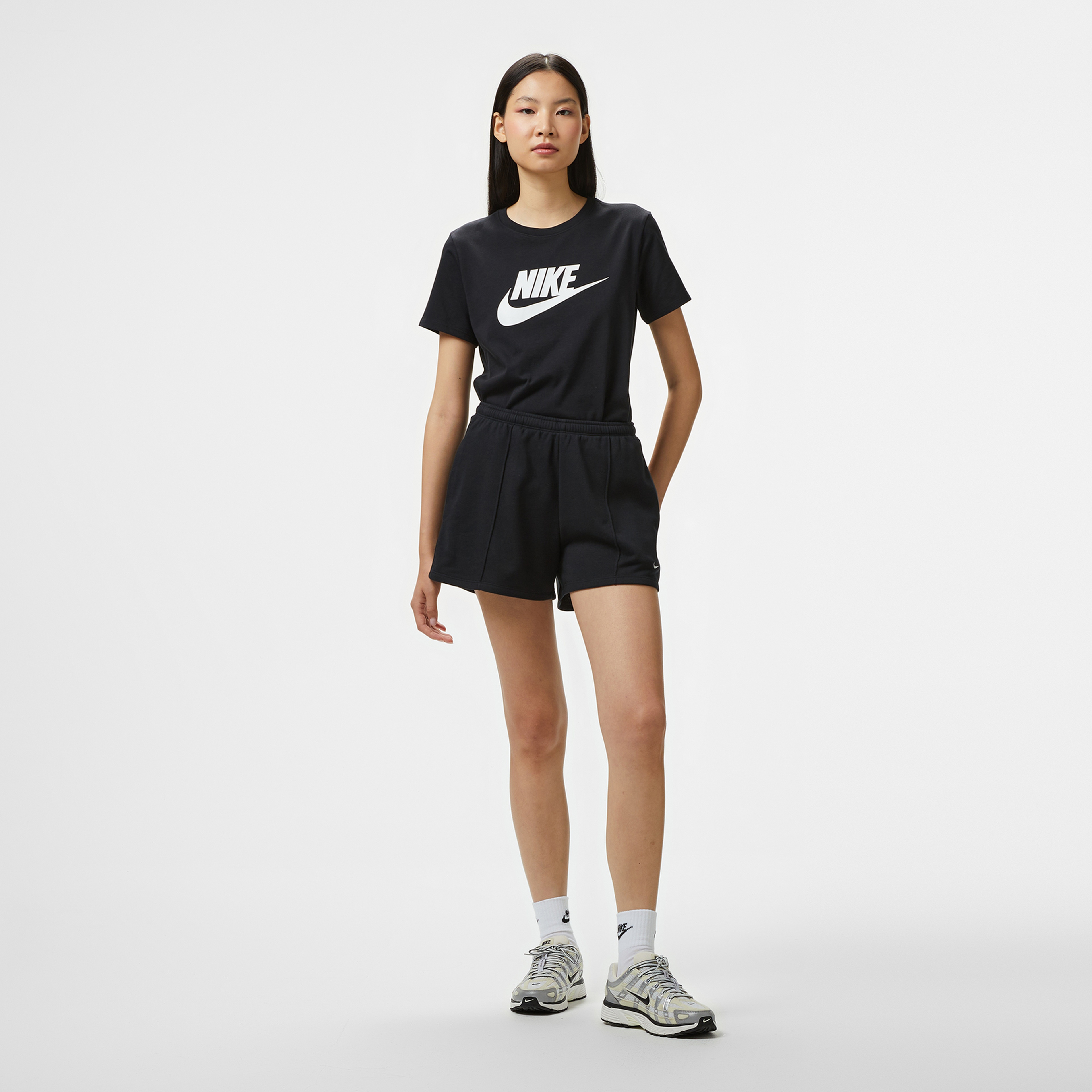 Nike Sportswear Chill Terry Yüksek Belli Kadın Kahverengi Şort