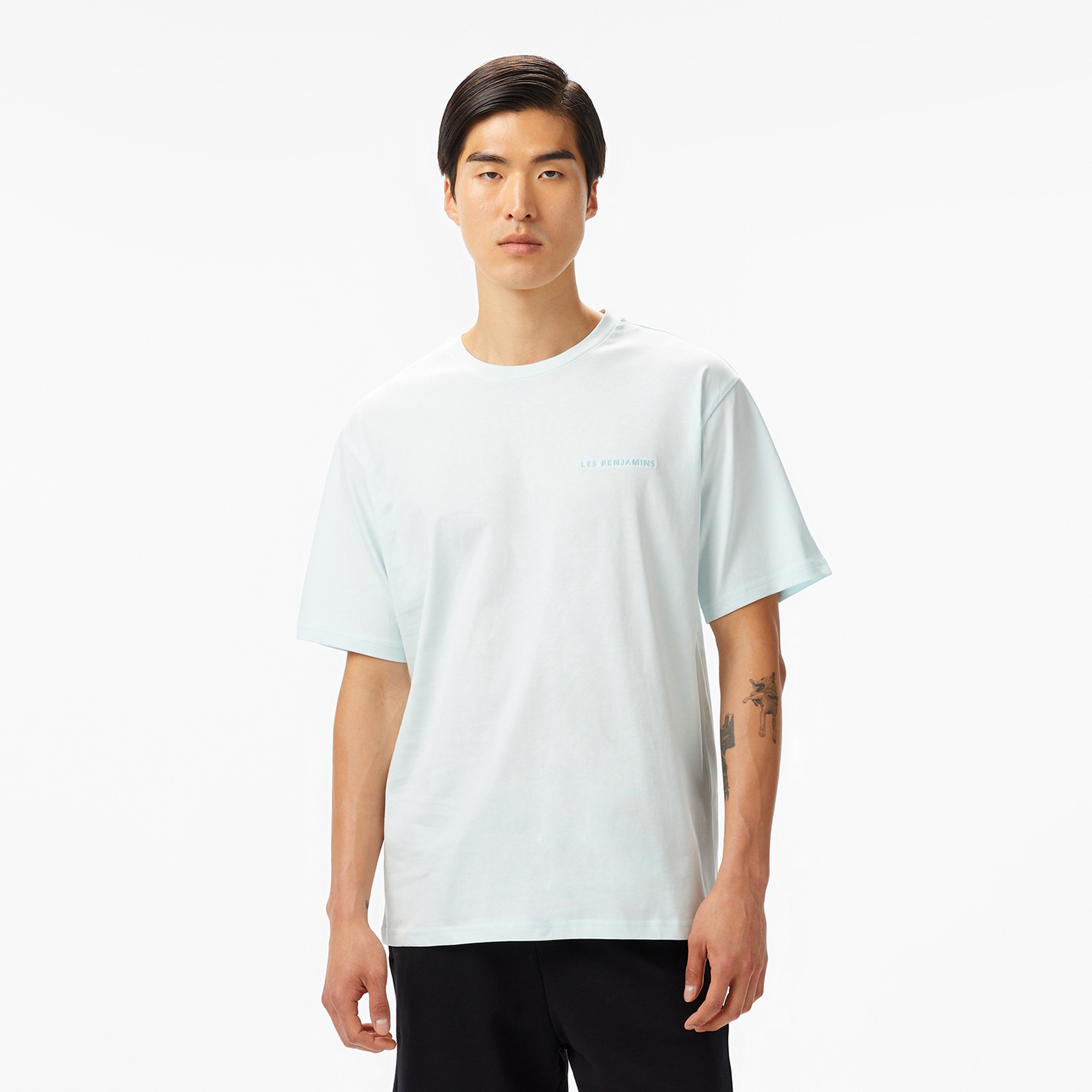 Les Benjamins Essentials Erkek Mavi T-Shirt