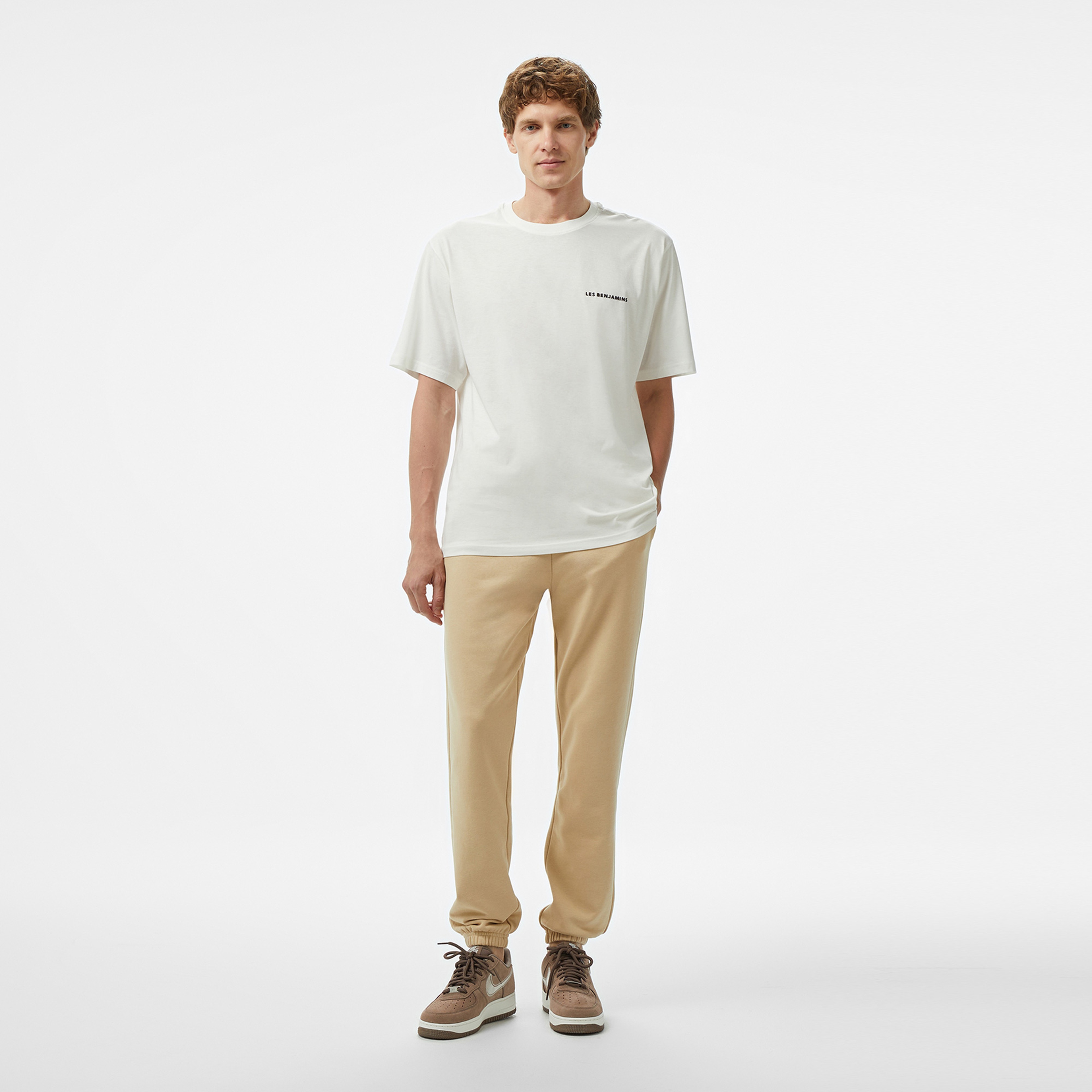 Les Benjamins Classic Erkek Beyaz T-Shirt