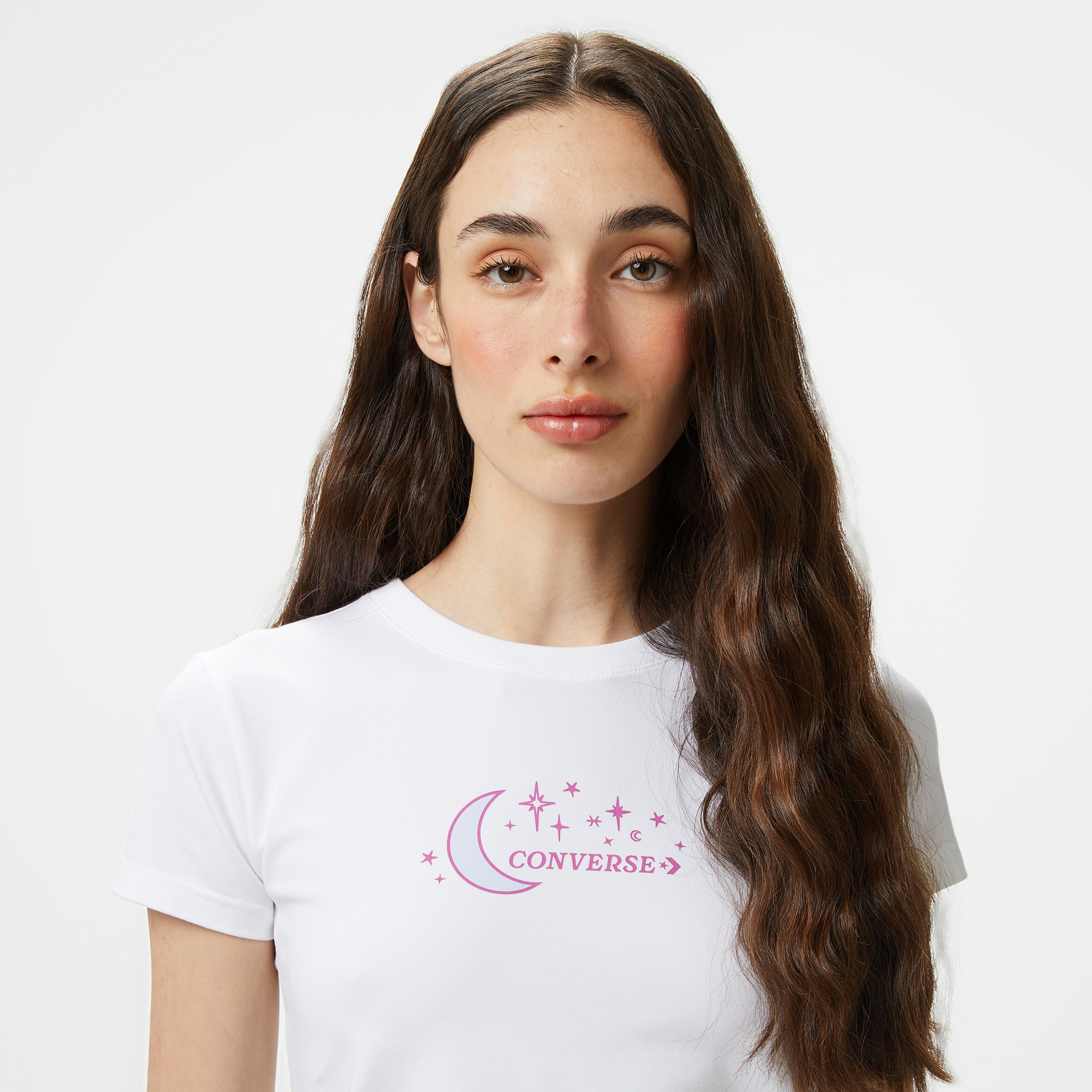 Converse Retro Kadın Beyaz T-Shirt