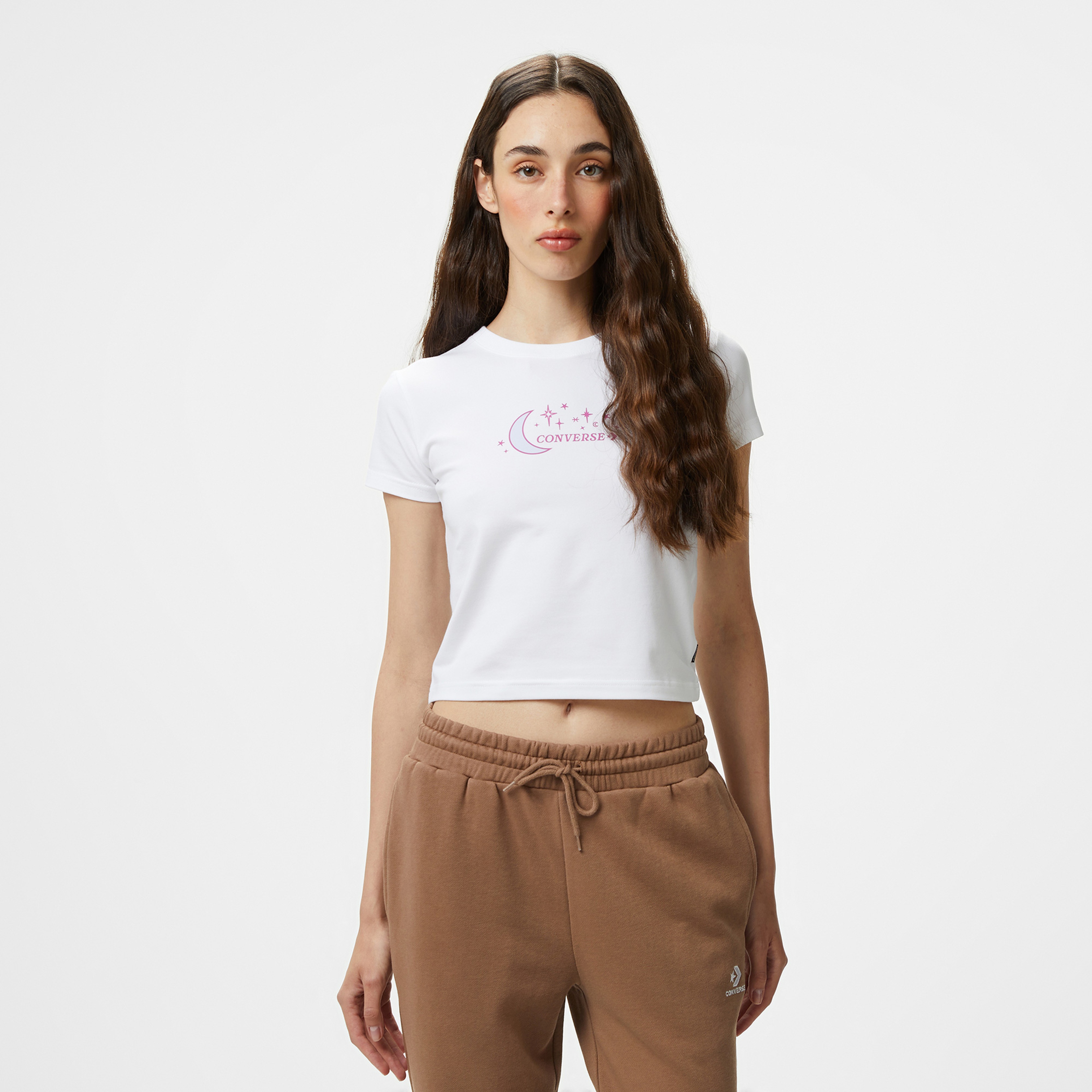 Converse Retro Kadın Beyaz T-Shirt