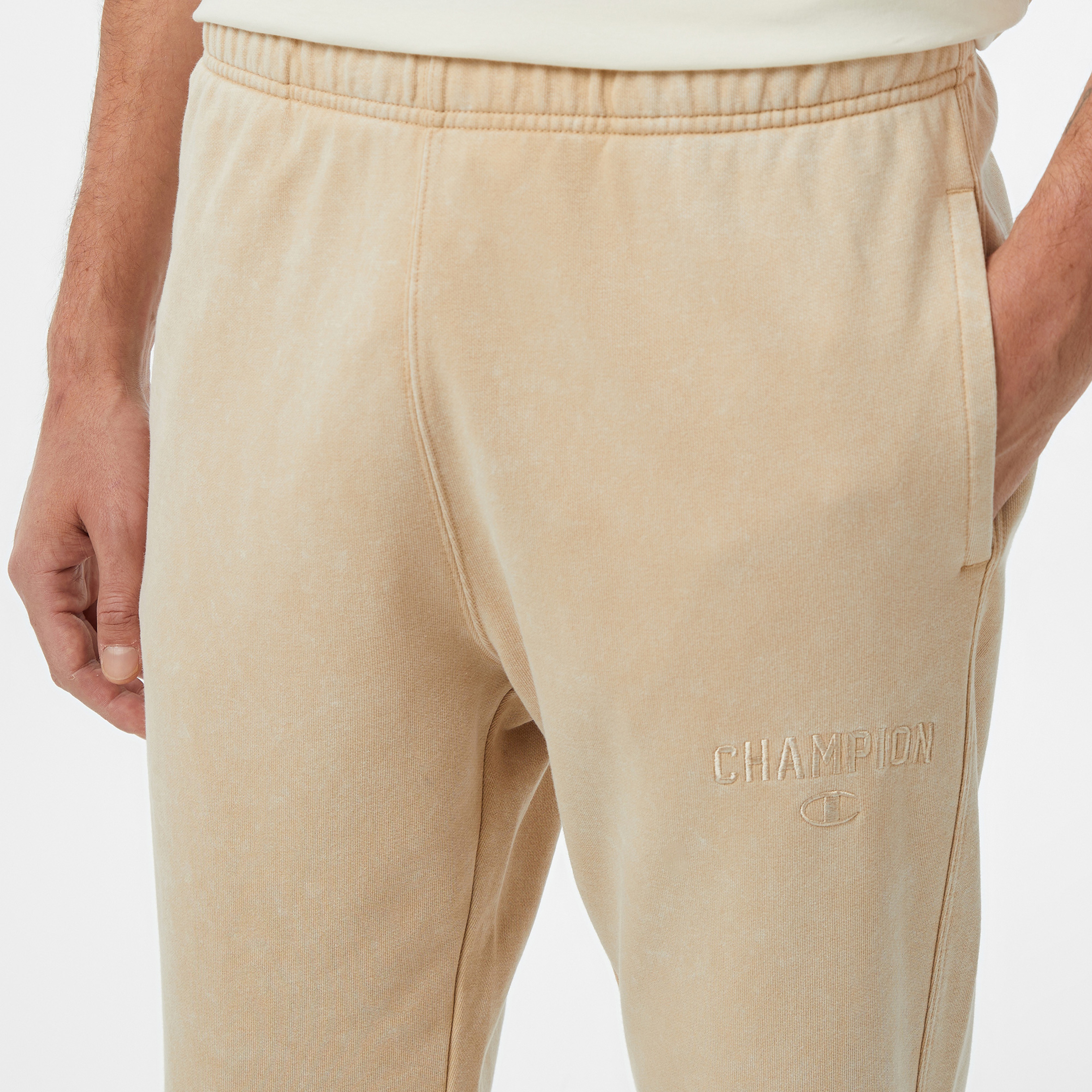 Champion Rib Cuff Erkek Bej Eşofman Altı