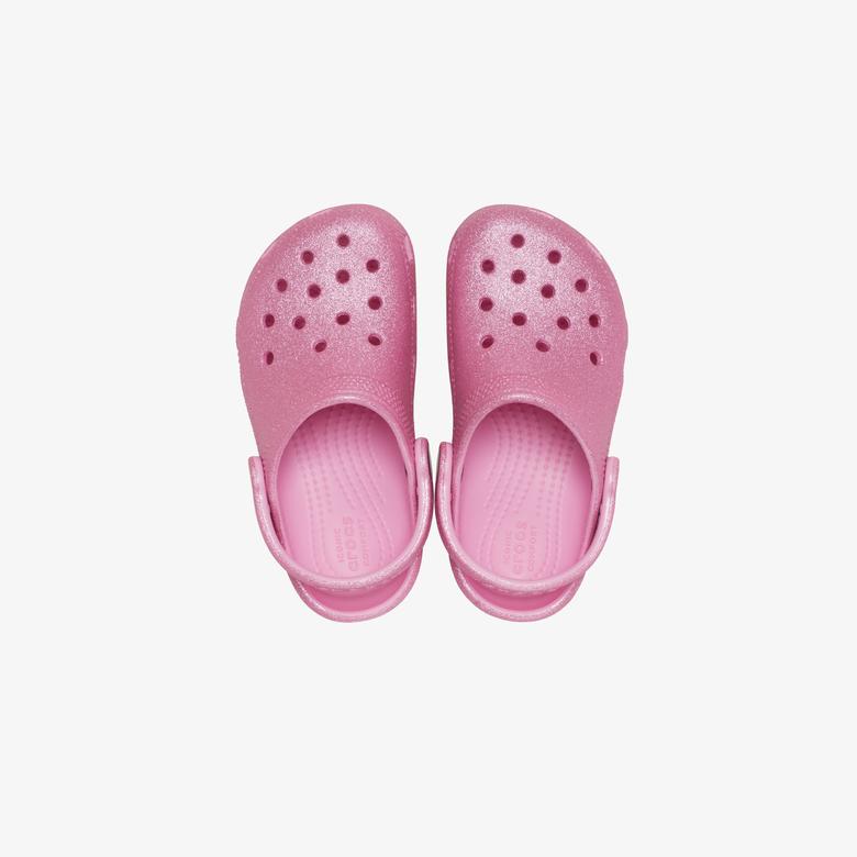 Crocs Classic Glitter Clog Bebek Pembe Terlik