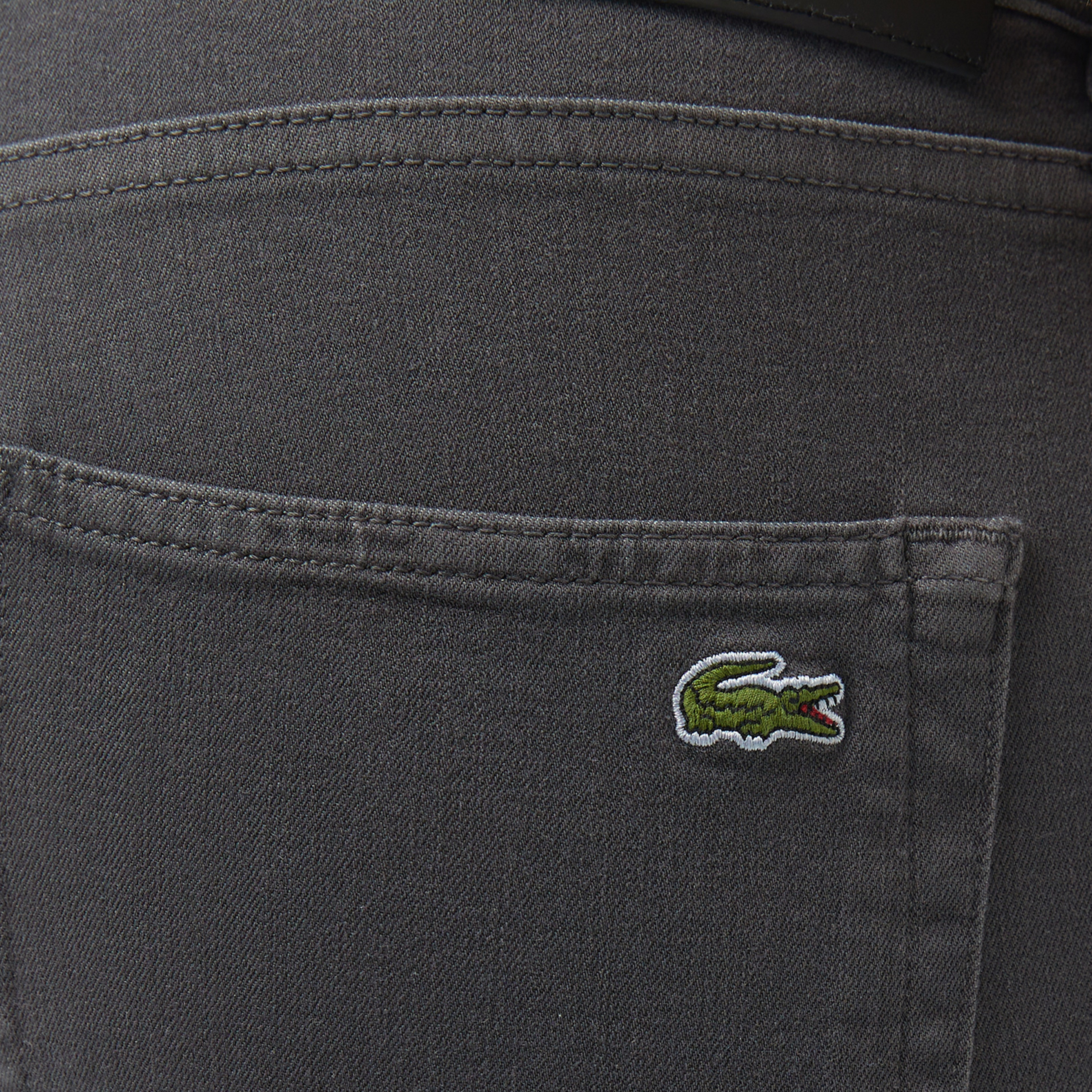 Lacoste Erkek Slim Fit Gri Jean Pantolon