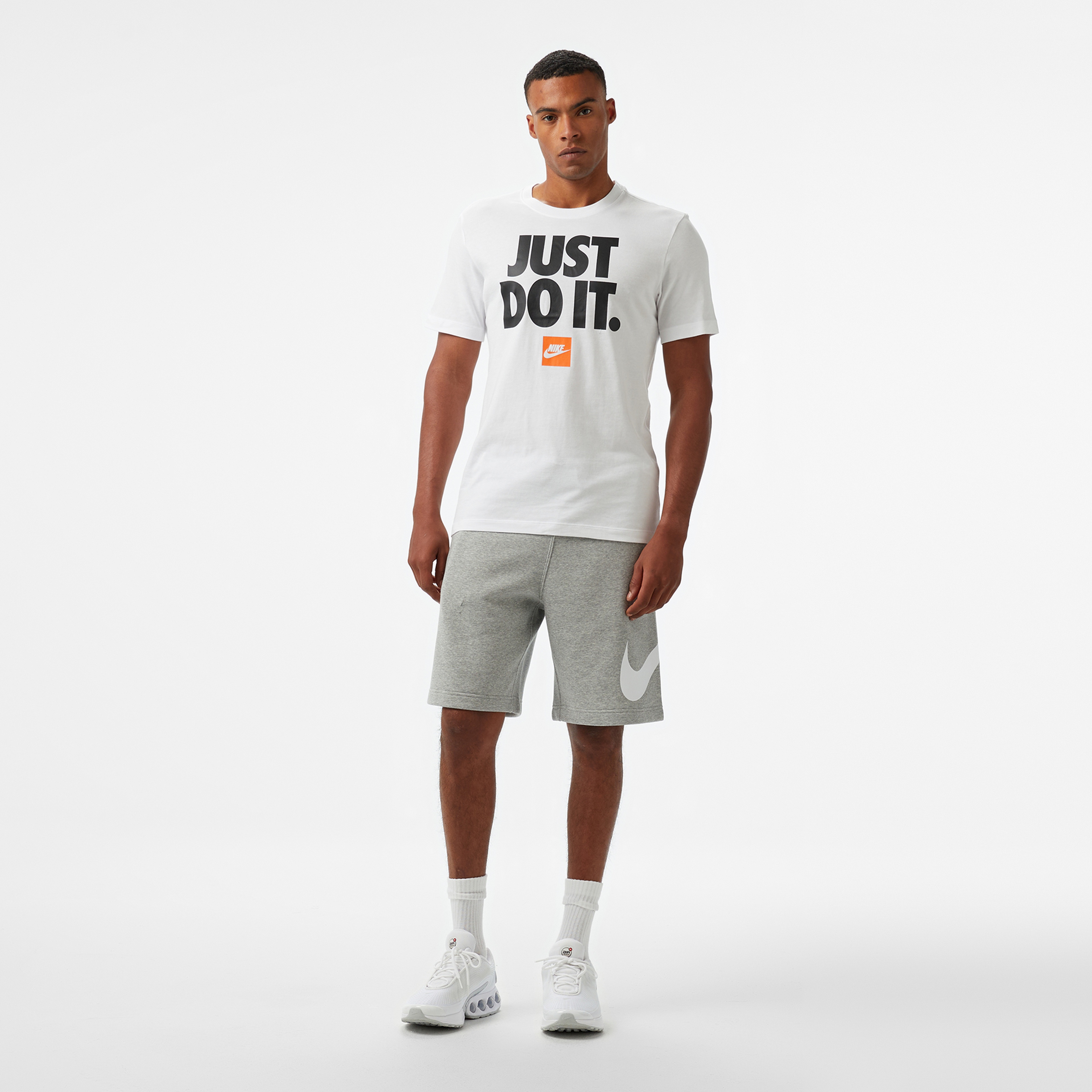 Nike Club Fleece Erkek Gri Şort