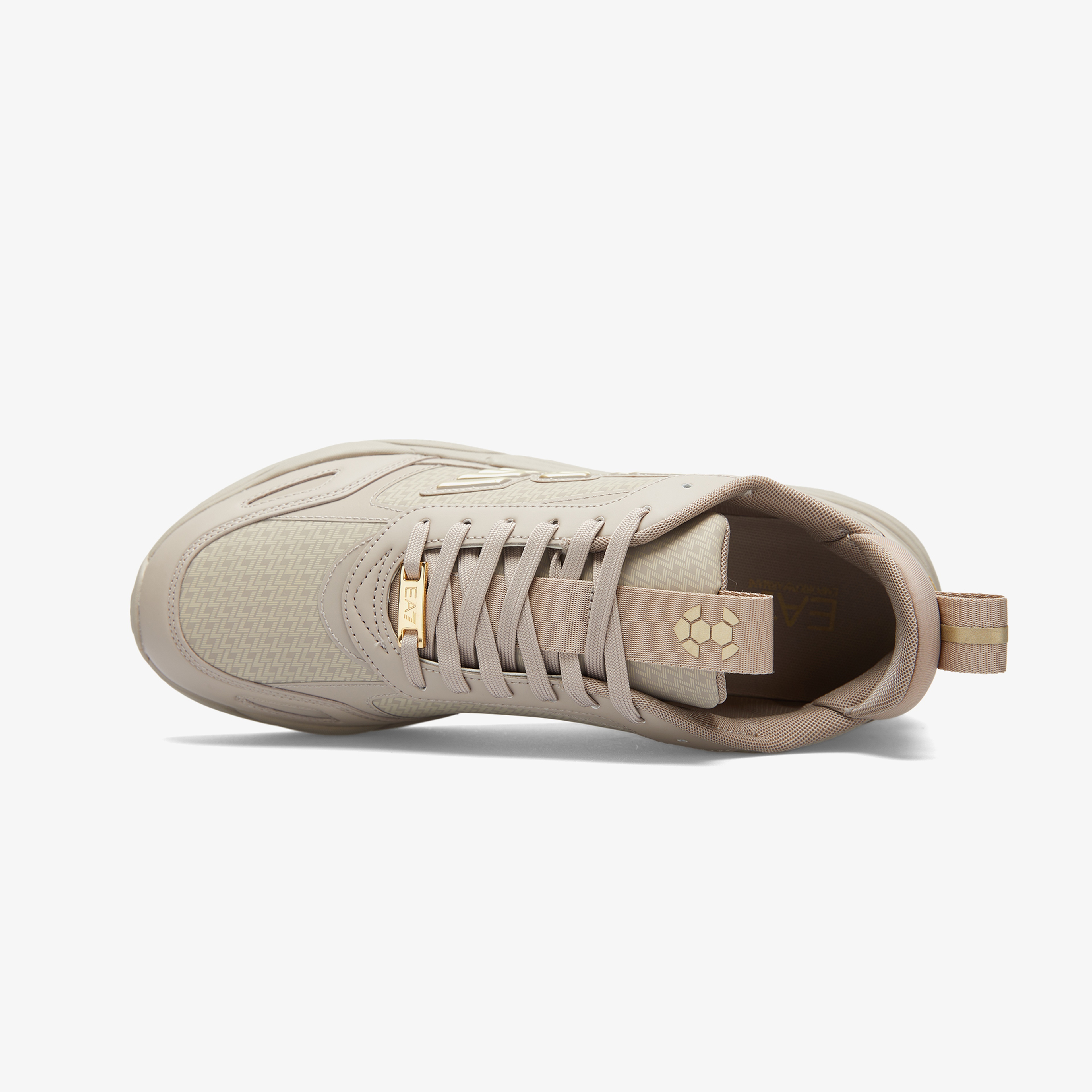 Emporio Armani Eagle Erkek Bej Sneaker