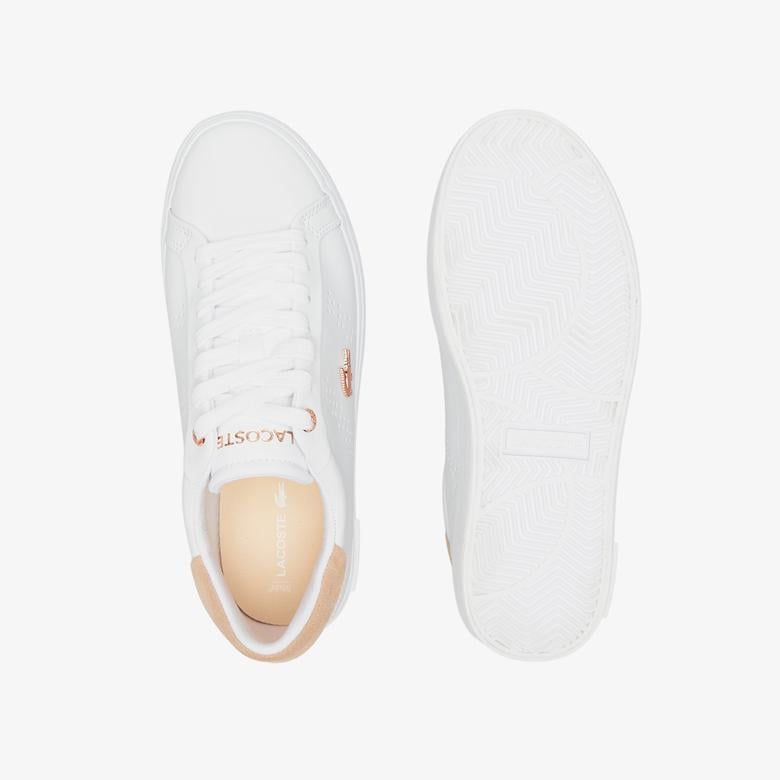 Lacoste Powercourt 2.0 Kadın Beyaz Sneaker