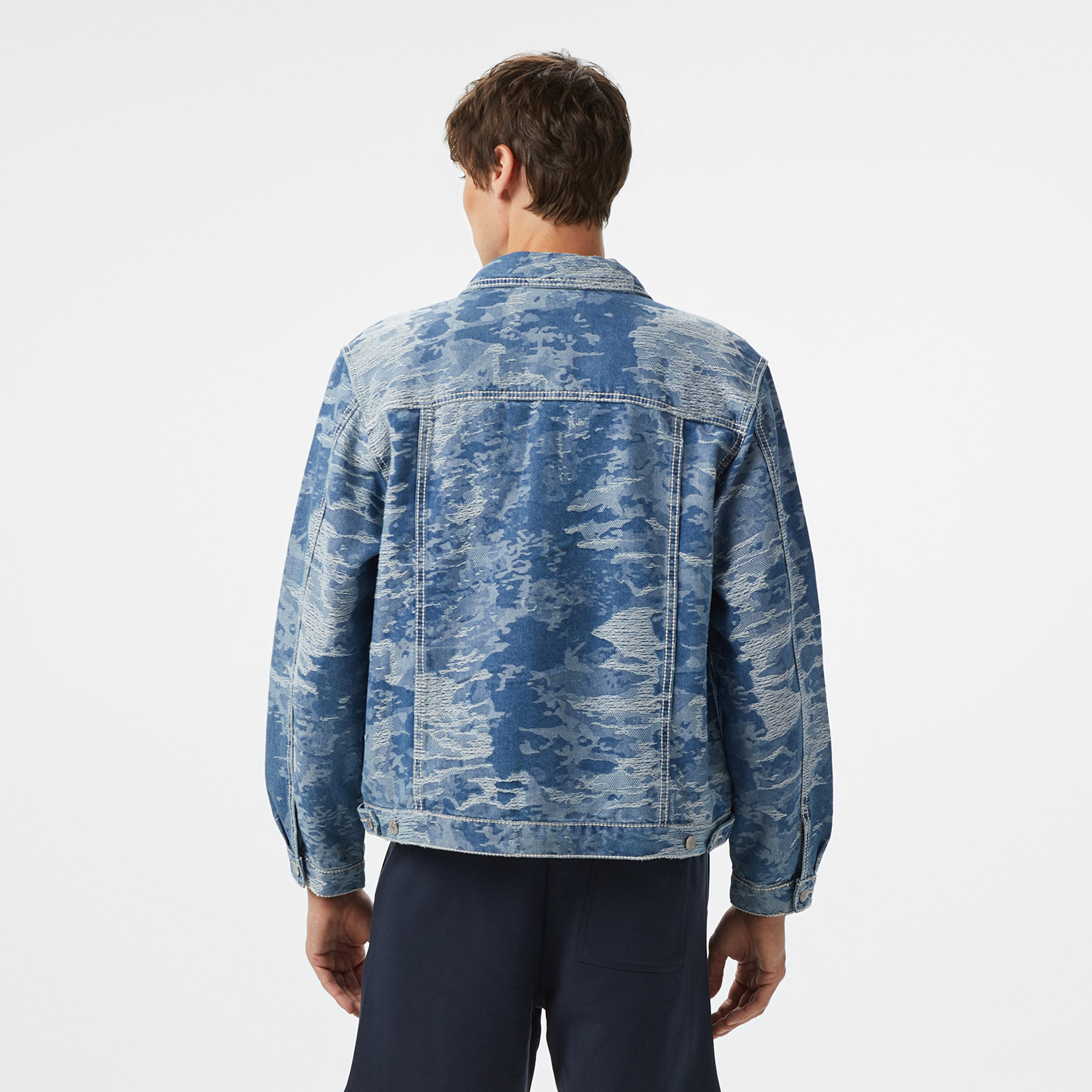 Karl Kani Distess Camo Erkek Mavi Ceket