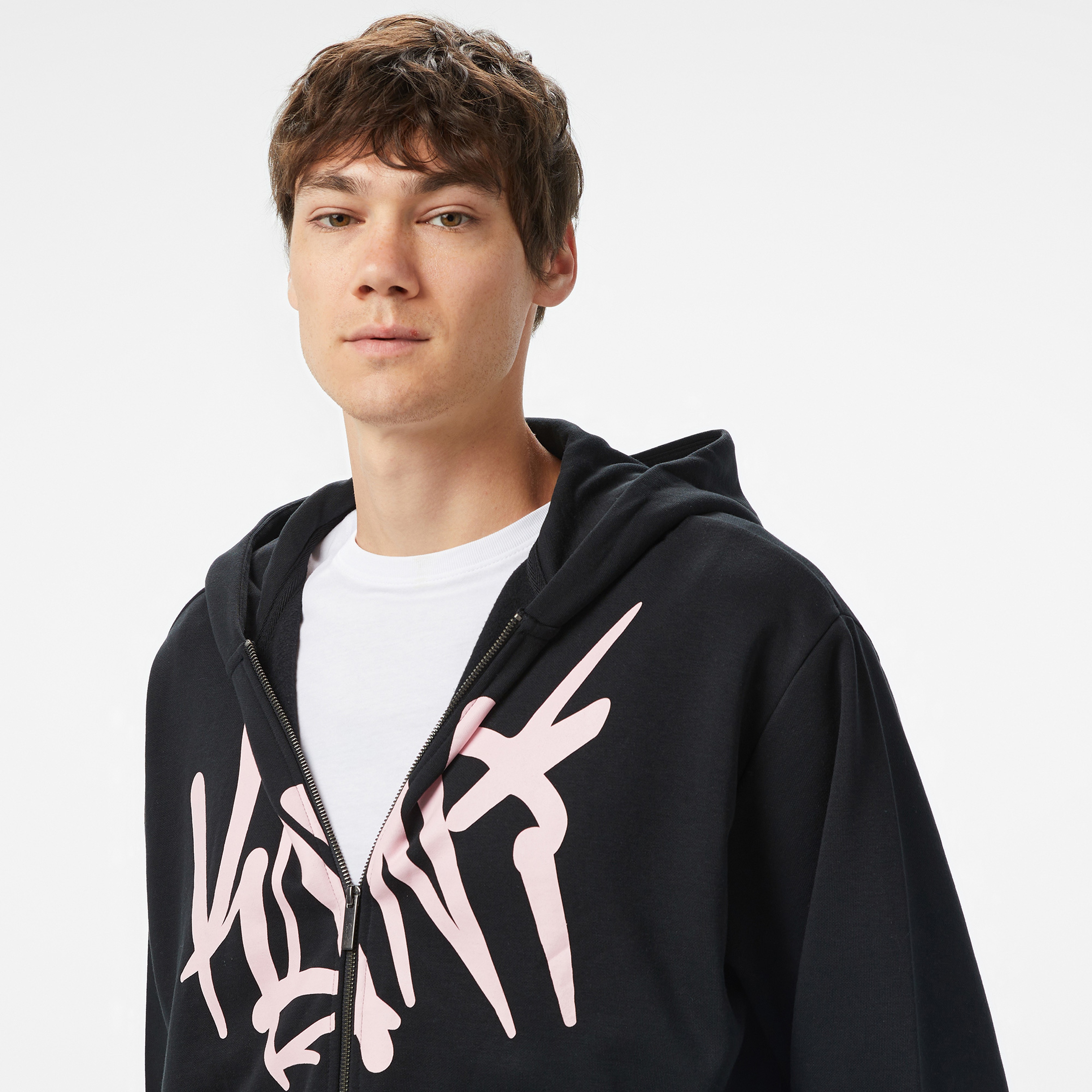 Karl Kani Woven Signature Erkek Siyah Hoodie