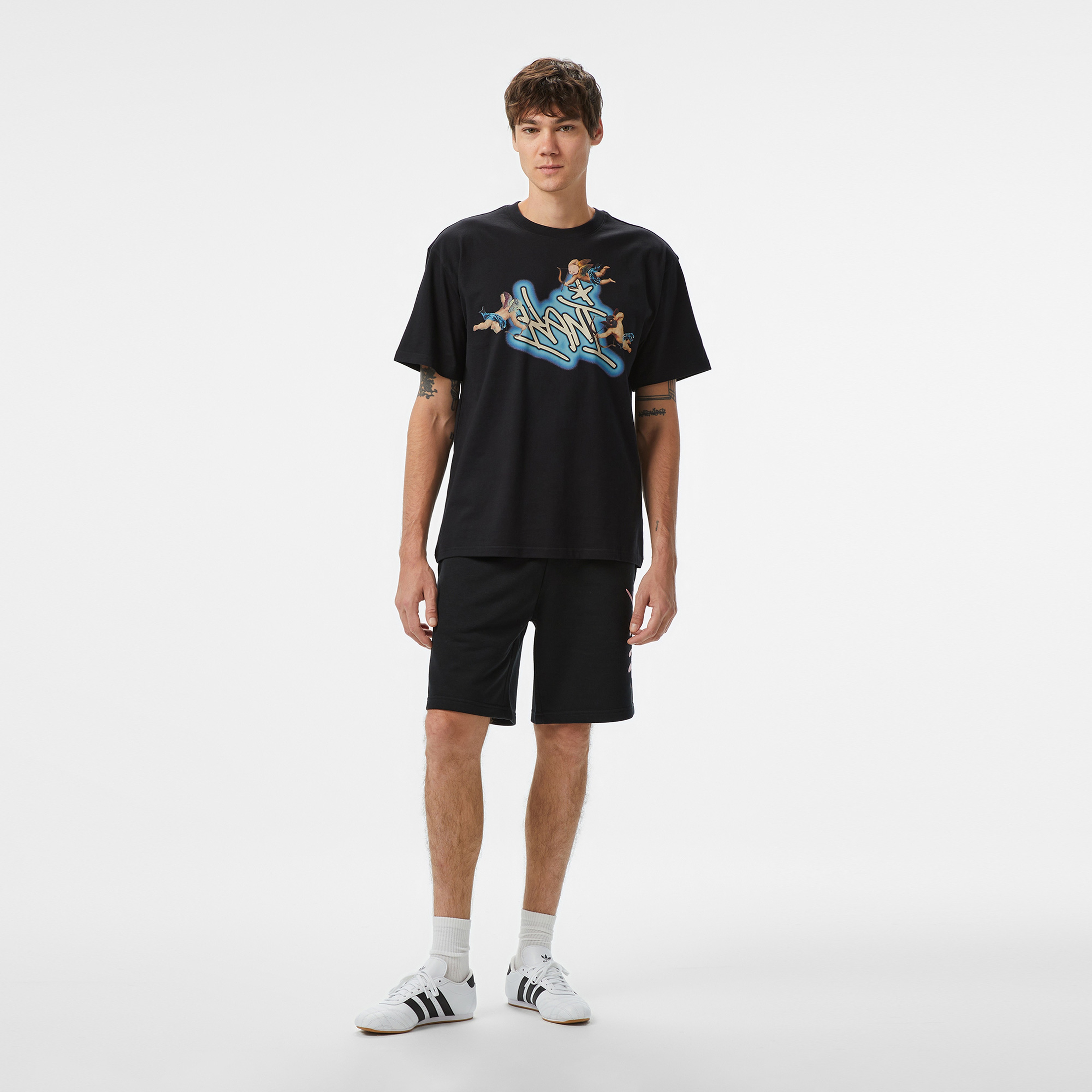 Karl Kani Woven Signature Airbush Amor Erkek Siyah T-Shirt