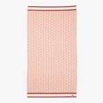 Unisex Monogram Pembe Plaj Havlusu