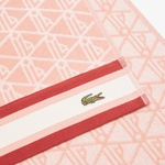 Unisex Monogram Pembe Plaj Havlusu