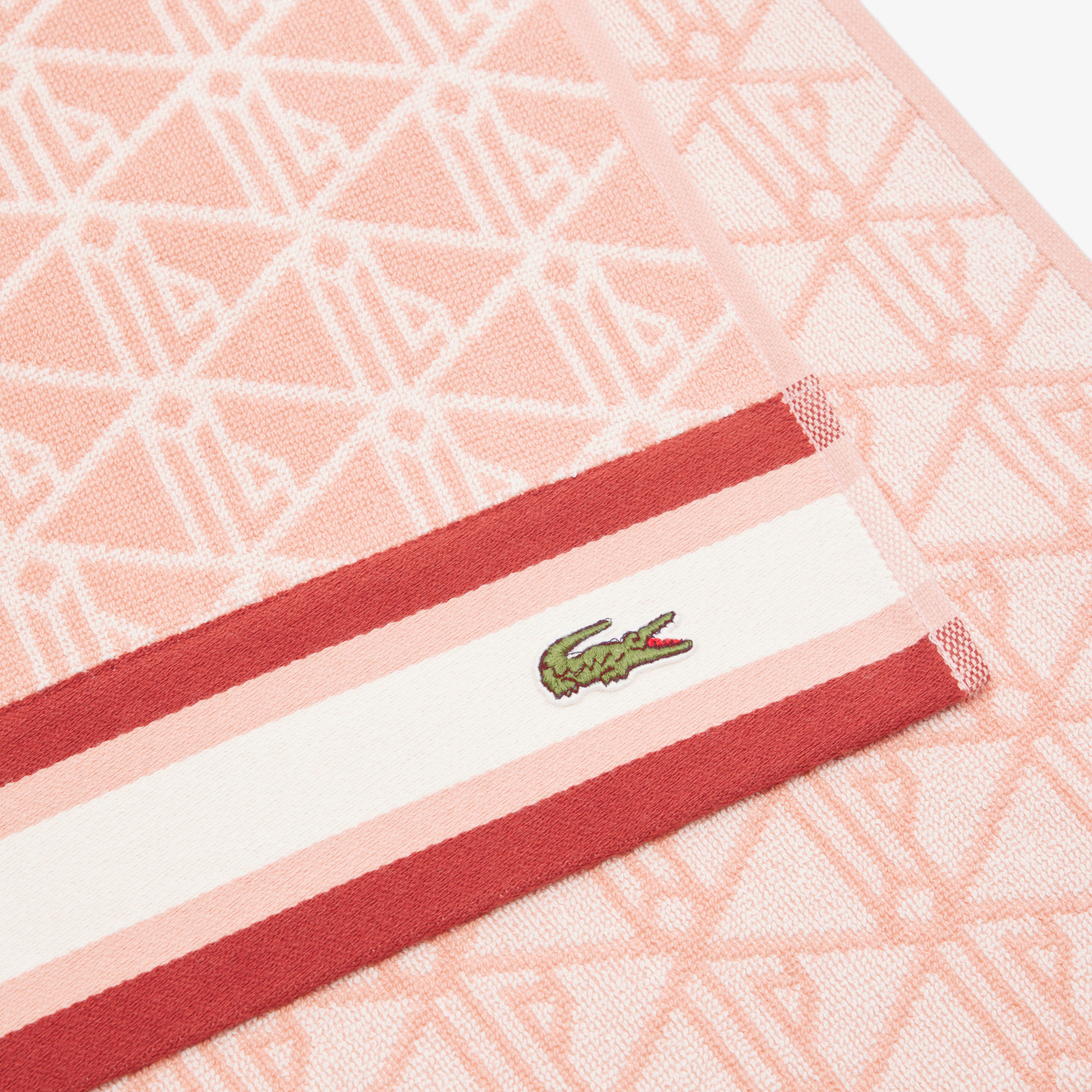 Unisex Monogram Pembe Plaj Havlusu